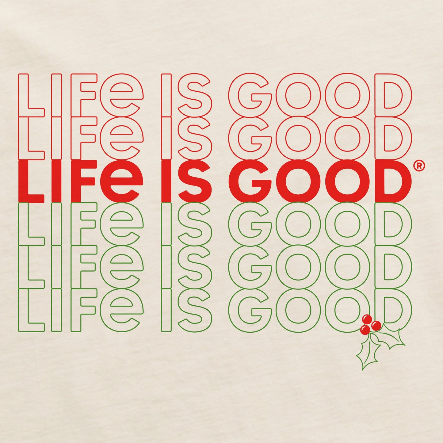 Men's Holiday Stack Short Sleeve Crusher Tee