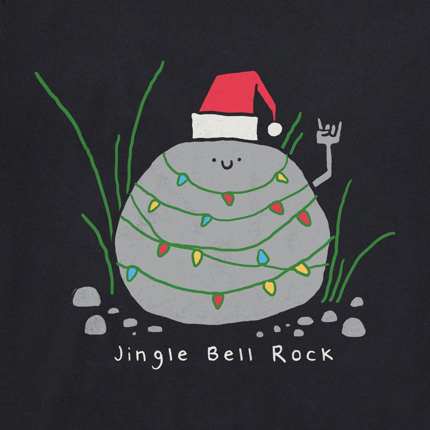 Men's Jingle Bell Rock Rock Long Sleeve Crusher Tee