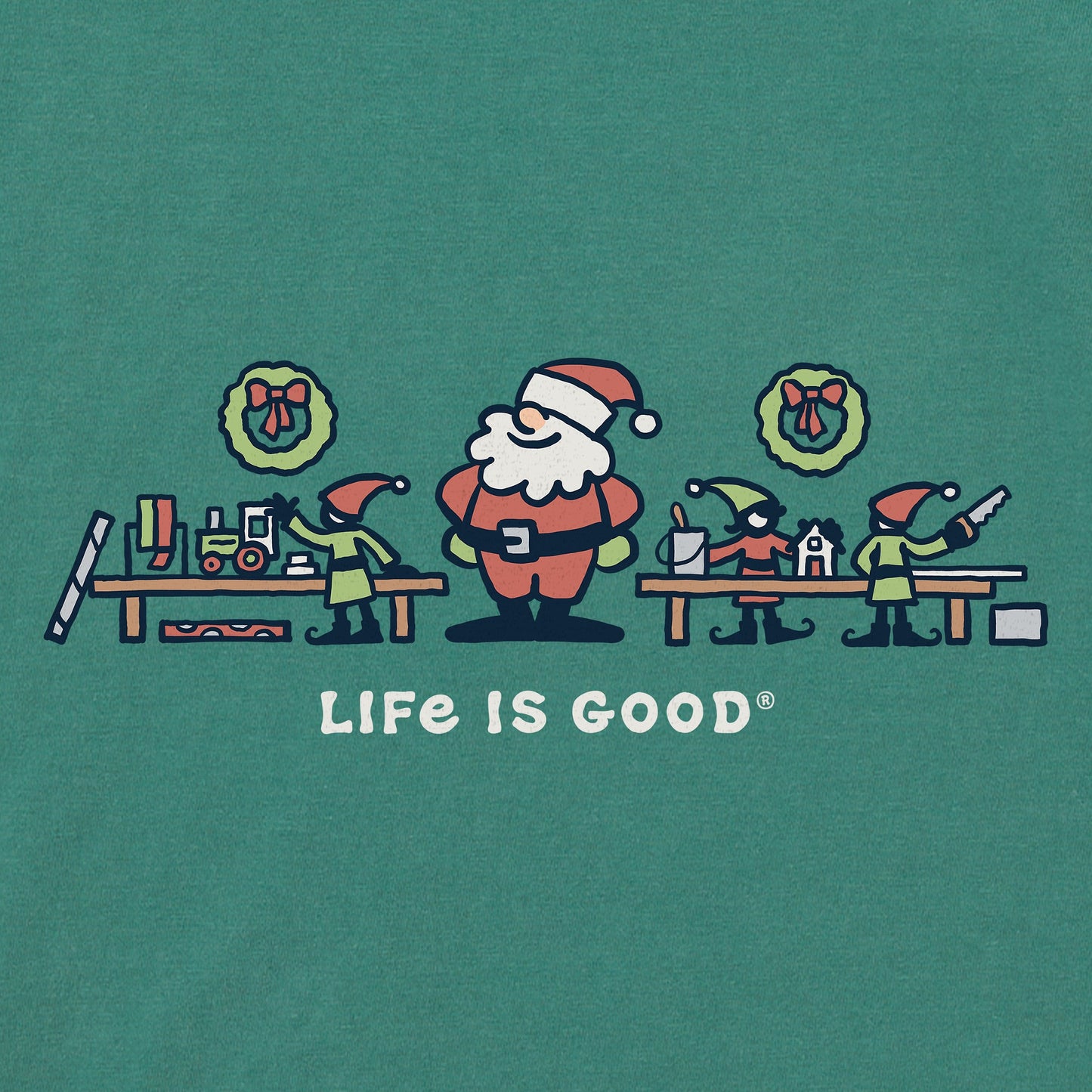 Women's Santa Workshop Vista Short Sleeve Crusher Boxy Tee