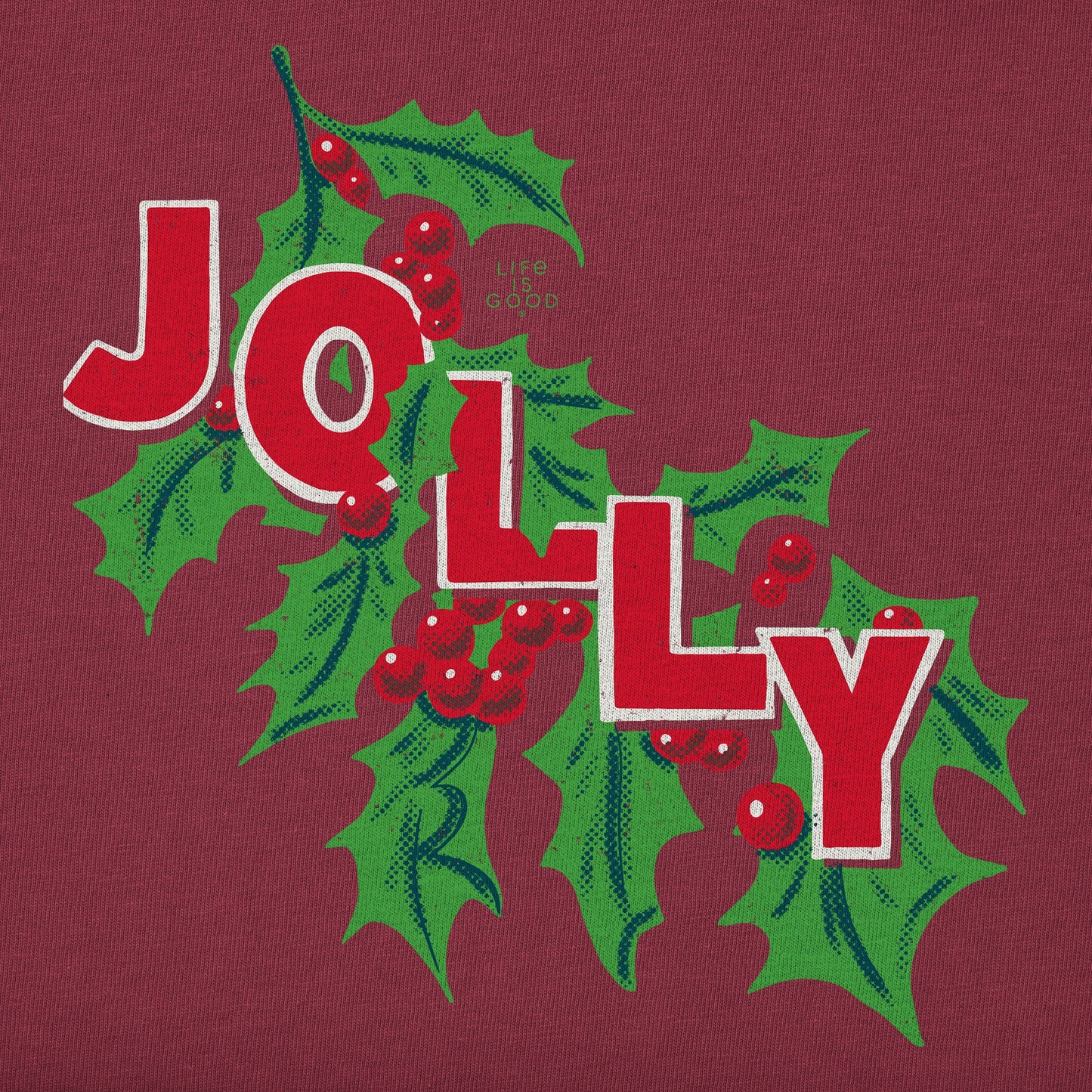 Women's Jolly Holly Simply True Fleece Crew