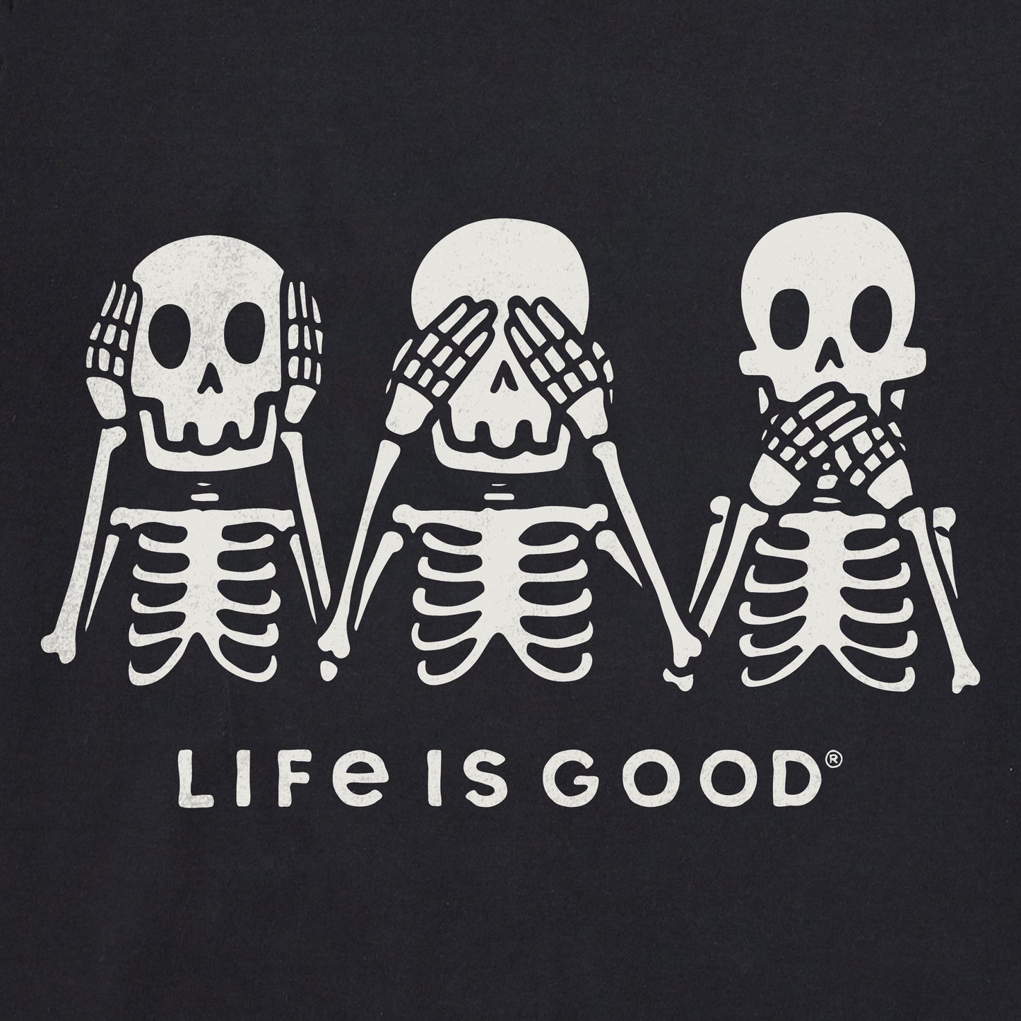 Men's Hear No Skeletons Long Sleeve Crusher Tee