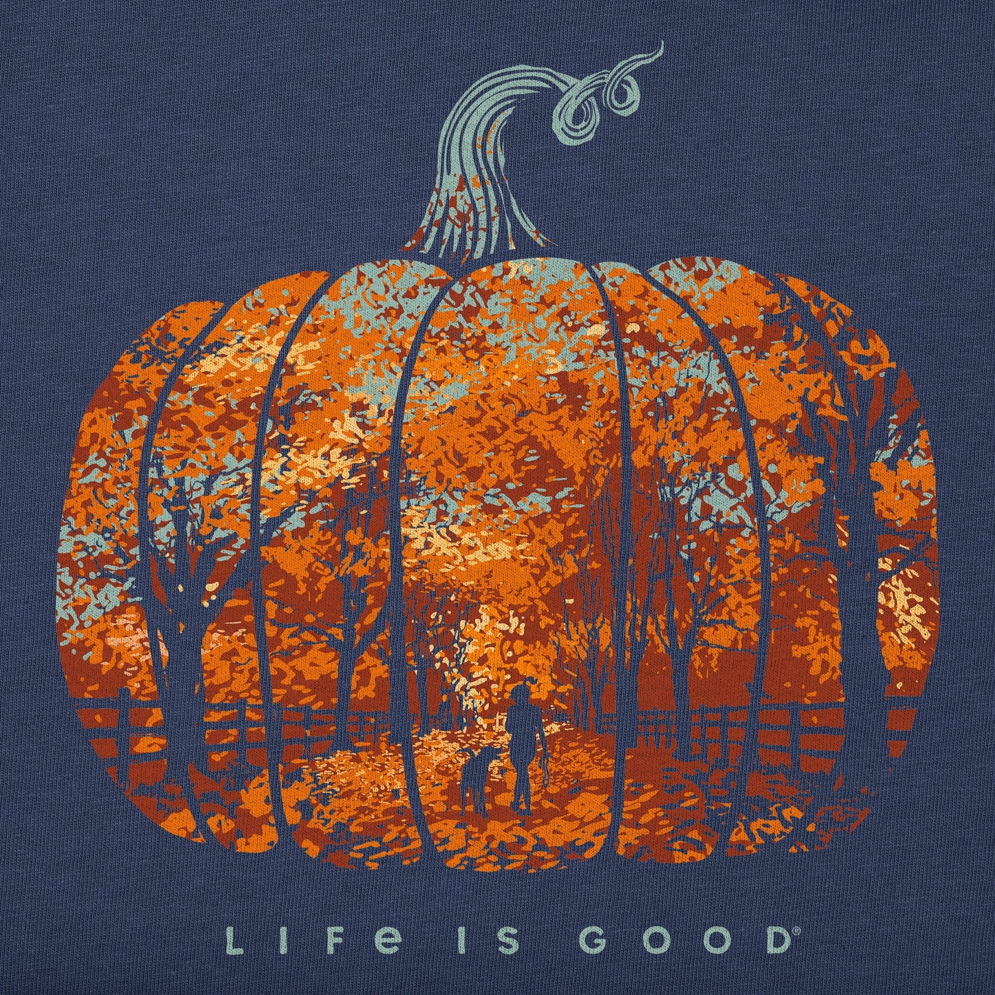 Women's Pumpkin Stroll Long Sleeve Crusher Tee