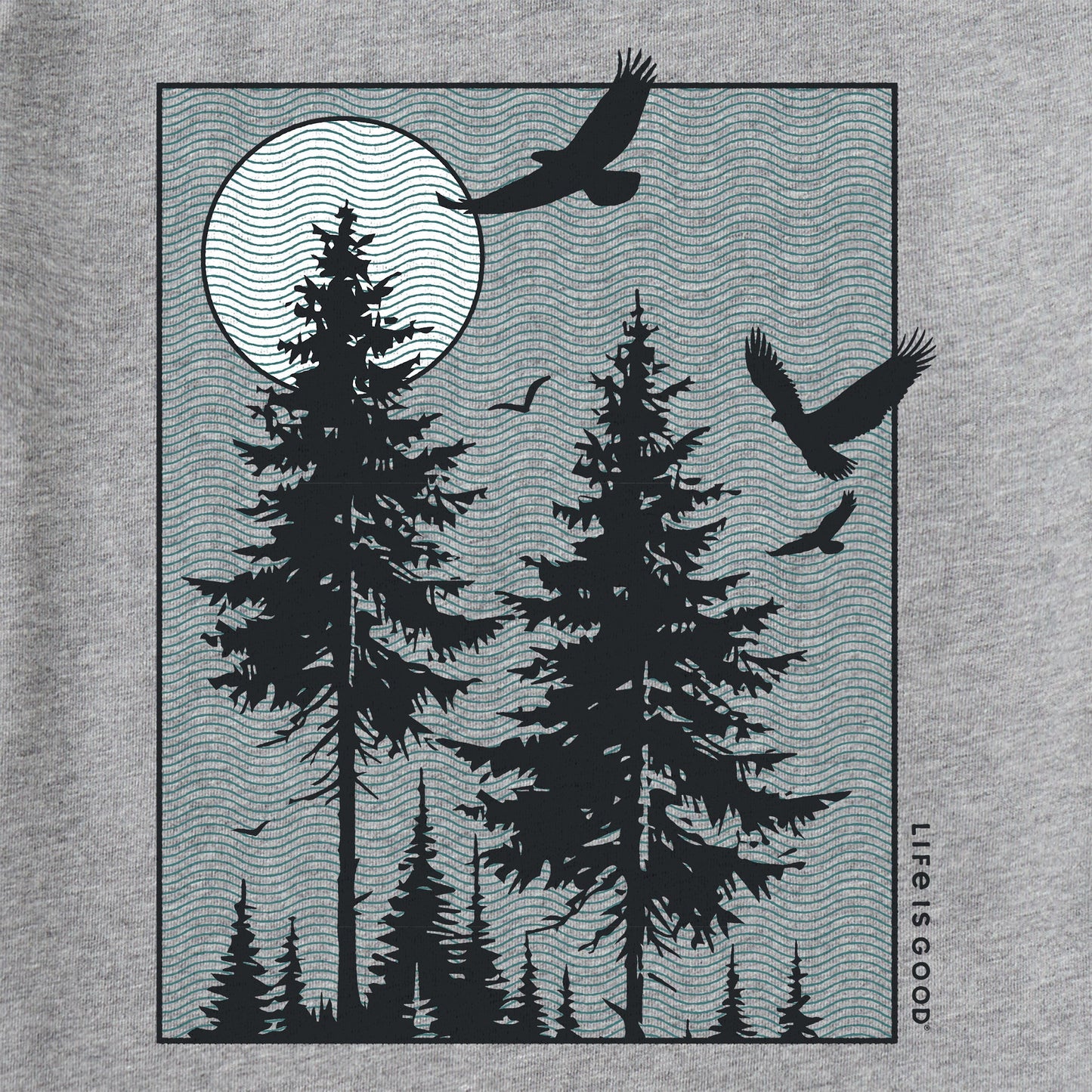 Men's Moonlit Pines Window Short Sleeve Crusher Tee