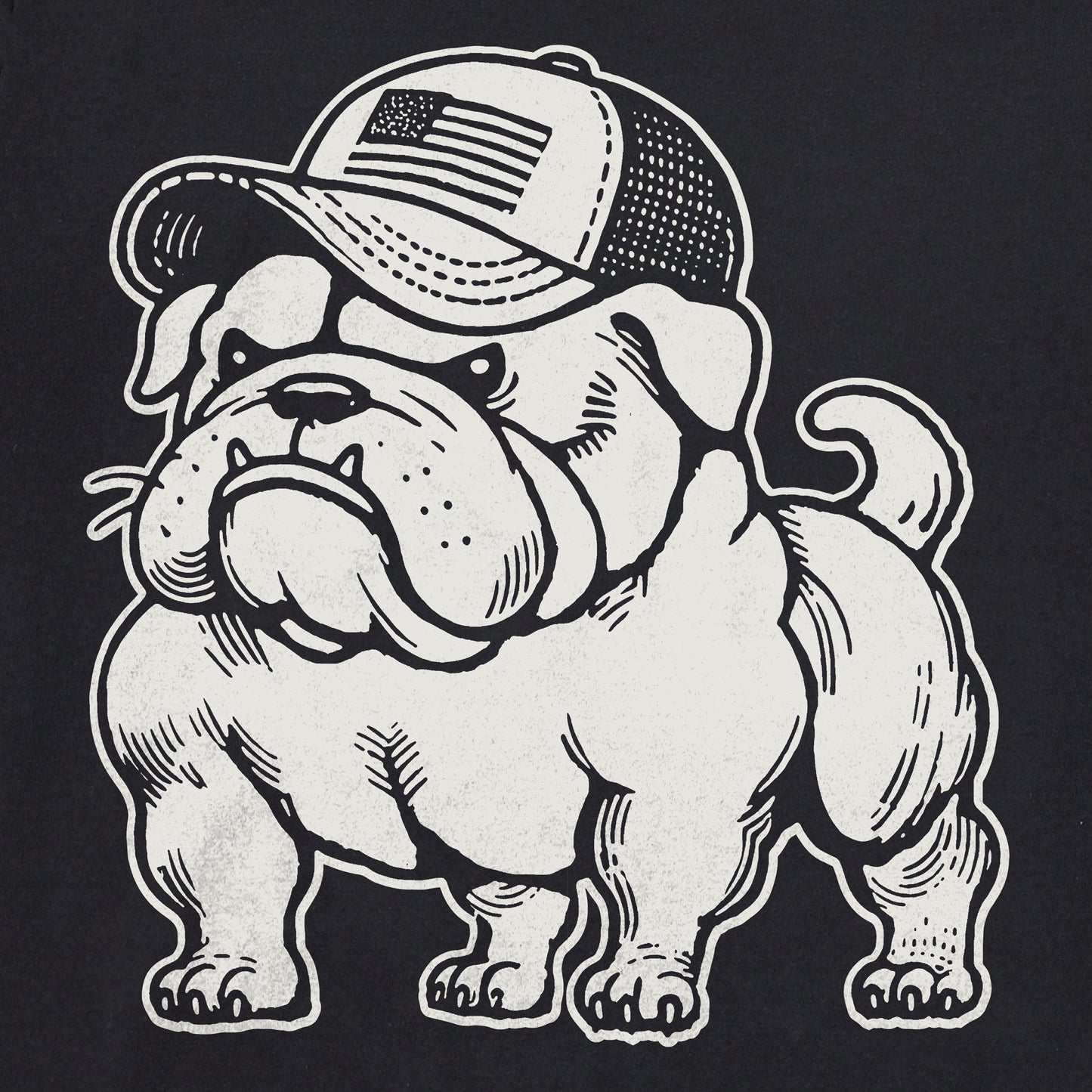 Men's Bulldog Trucker Short Sleeve Crusher Tee