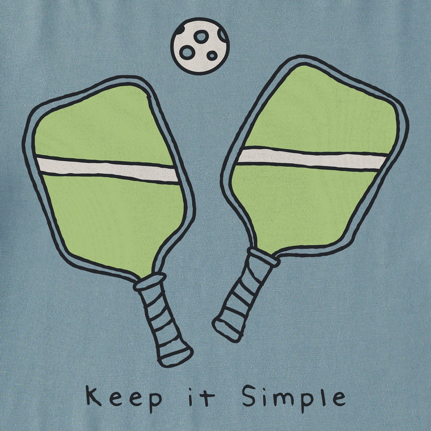 Men's Keep it Pickleball Simple Short Sleeve Crusher Tee