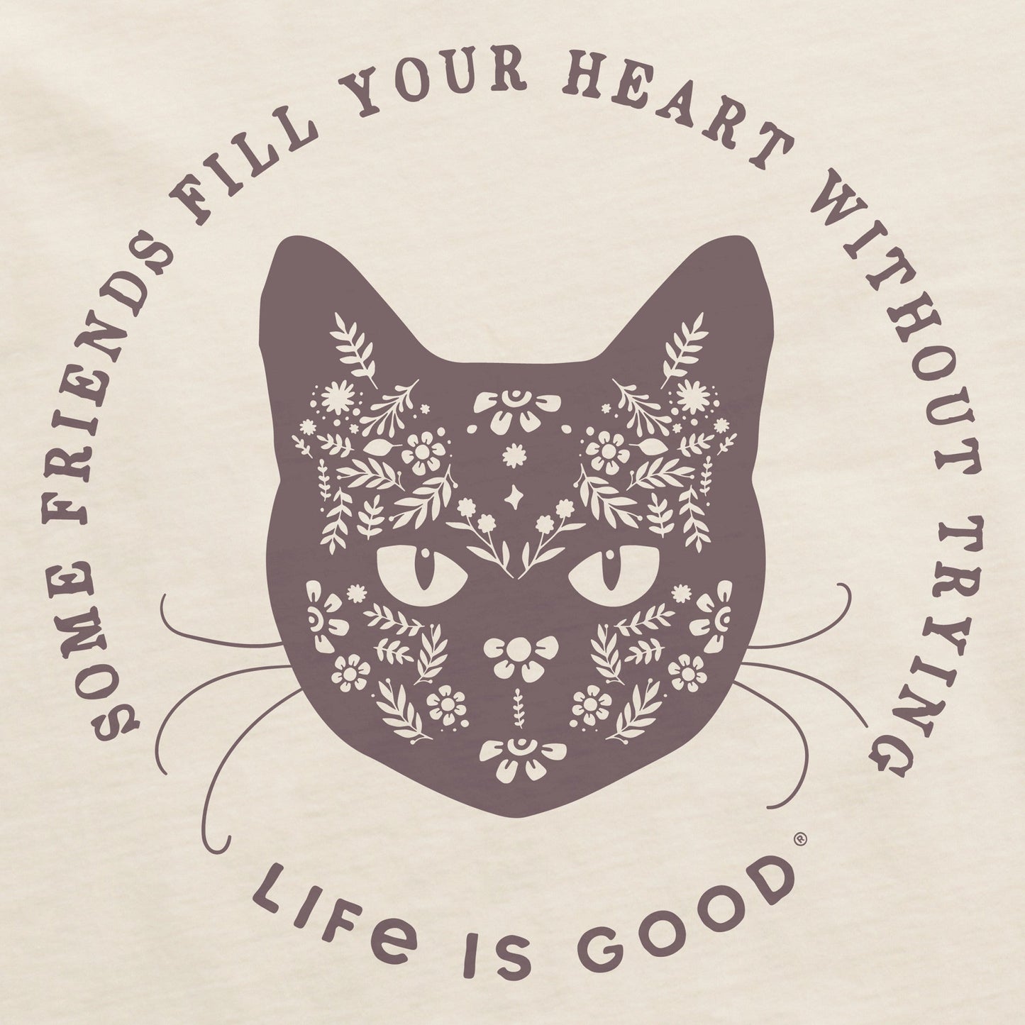 Women's Some Cats Find Your Heart Without Trying Long Sleeve Crusher Tee