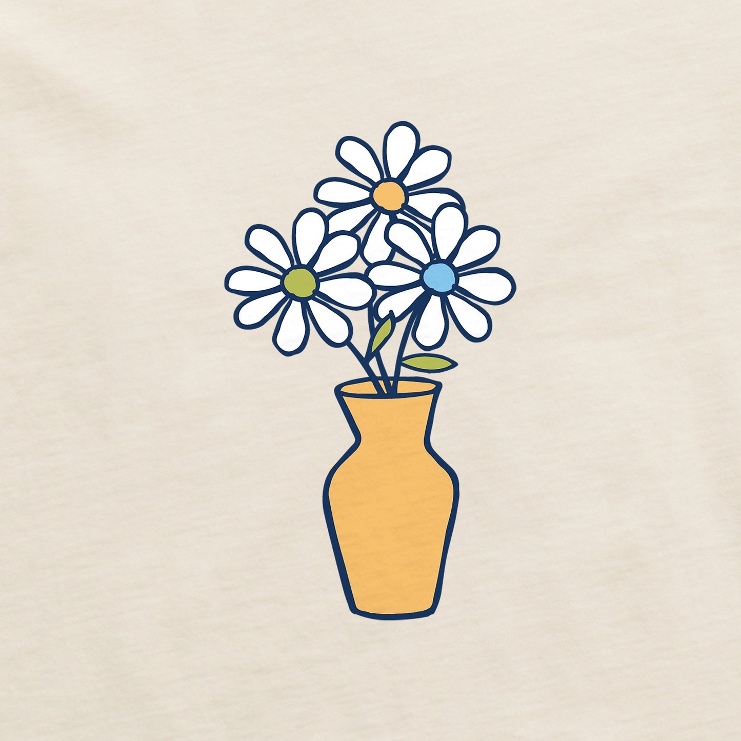 Women's Daisy Vase Short Sleeve Crusher Boxy Tee