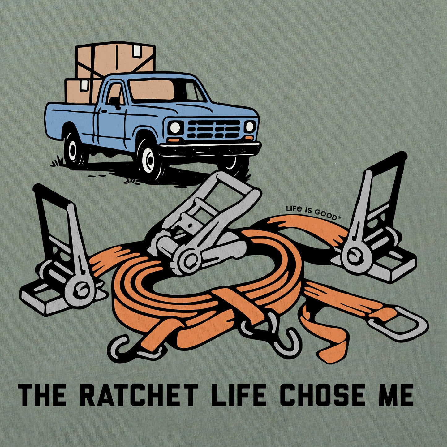 Men's The Ratchet Life Chose Me Short Sleeve Crusher Tee