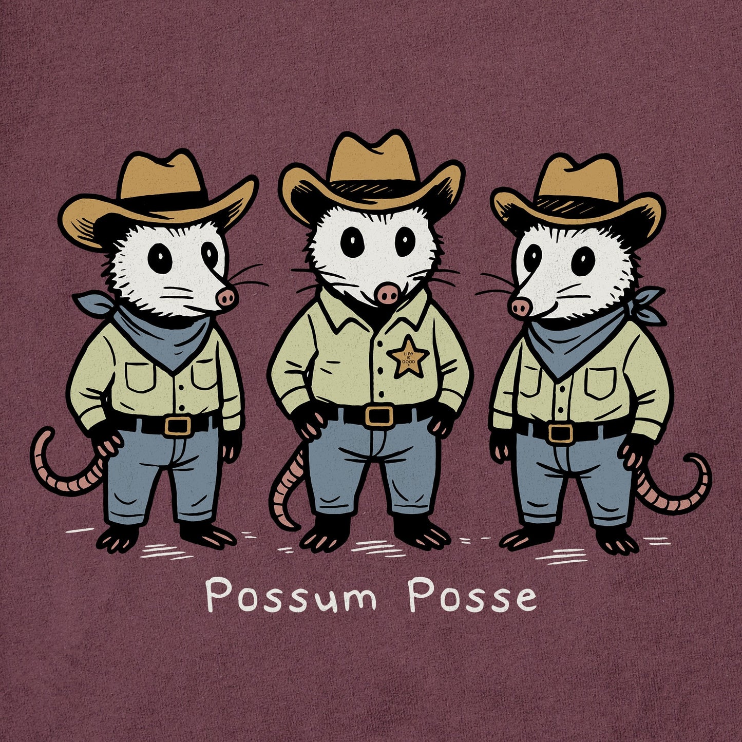 Men's Possum Posse Short Sleeve Crusher Tee