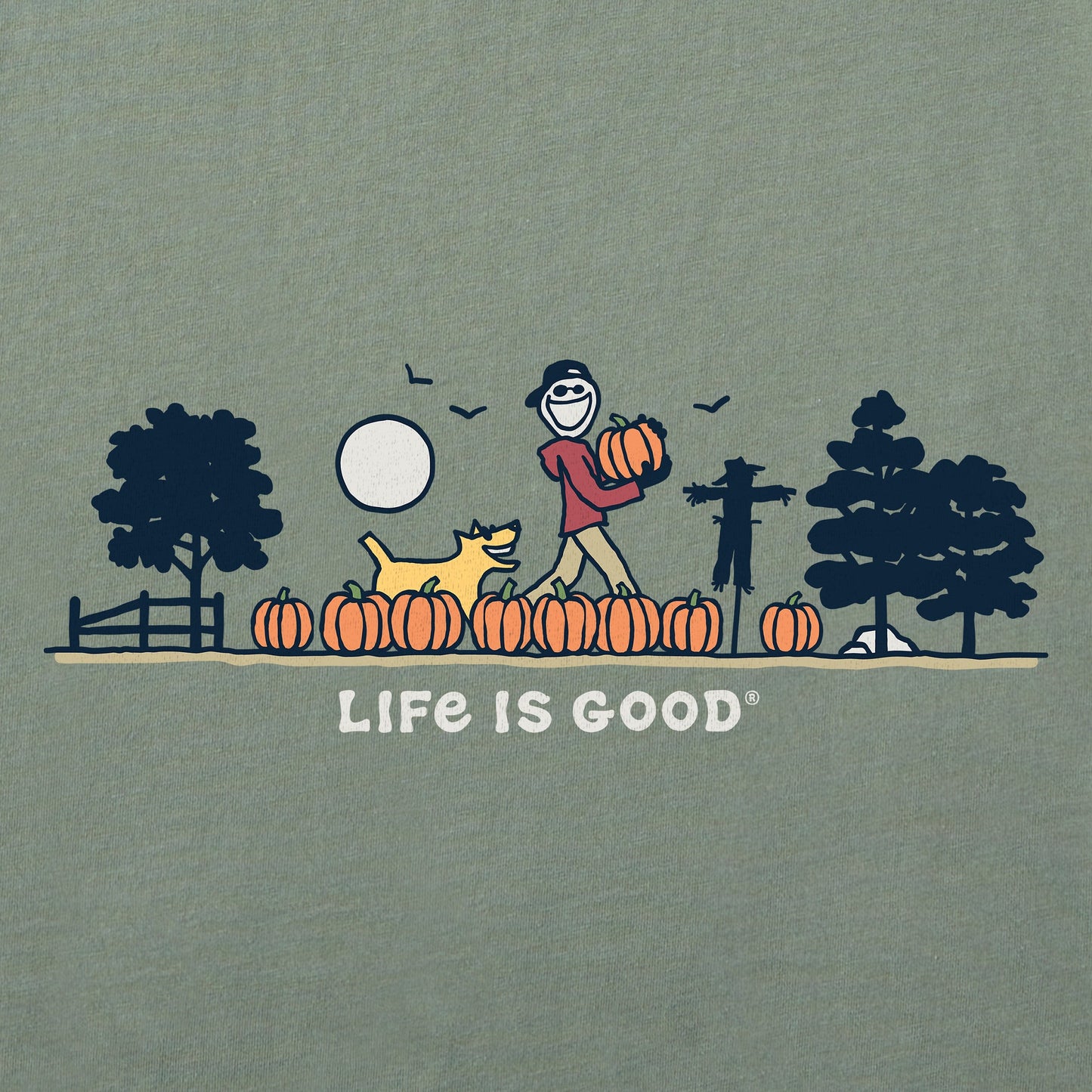 Men's Pumpkin Patch Vista Short Sleeve Crusher Tee