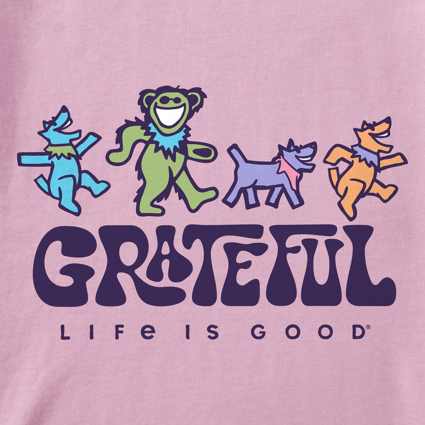 Women's Grateful Dancers Short Sleeve Crusher Boxy Tee