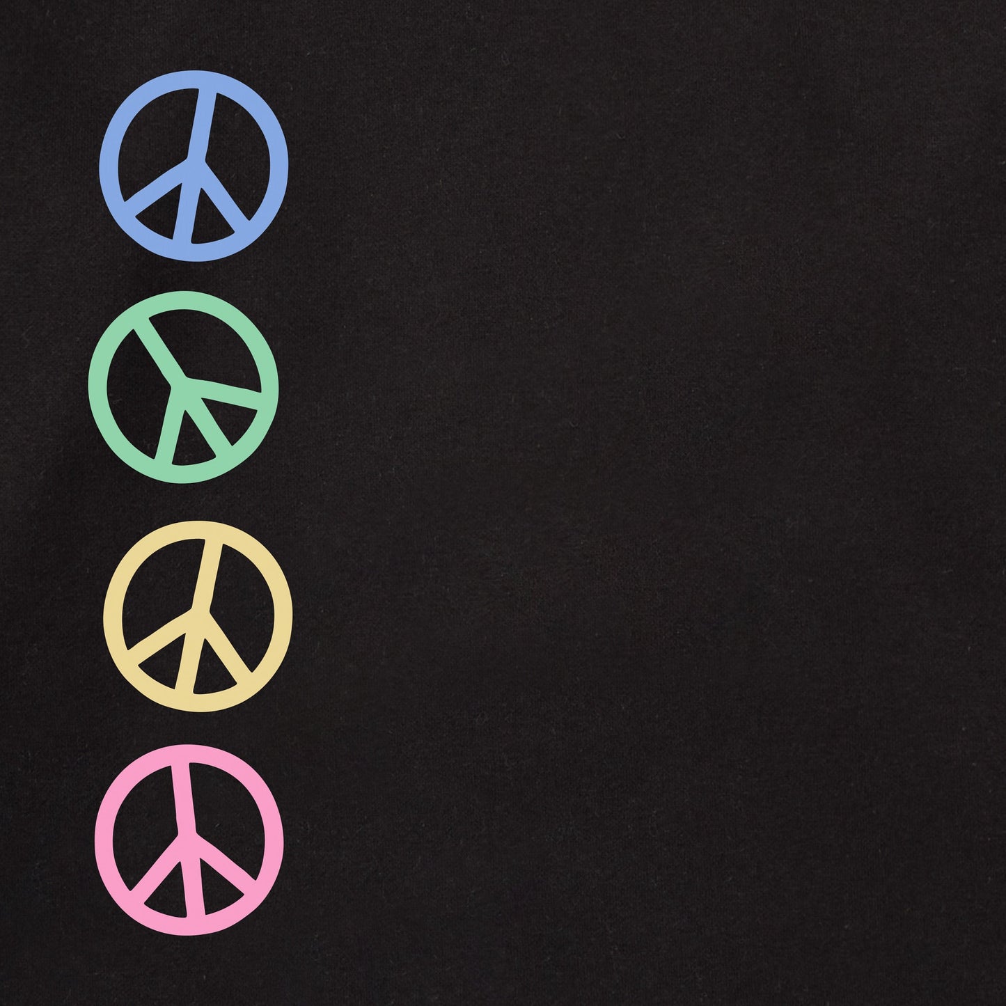 Adult Unisex Peace and Love Together Every Wear Crew Sweatshirt