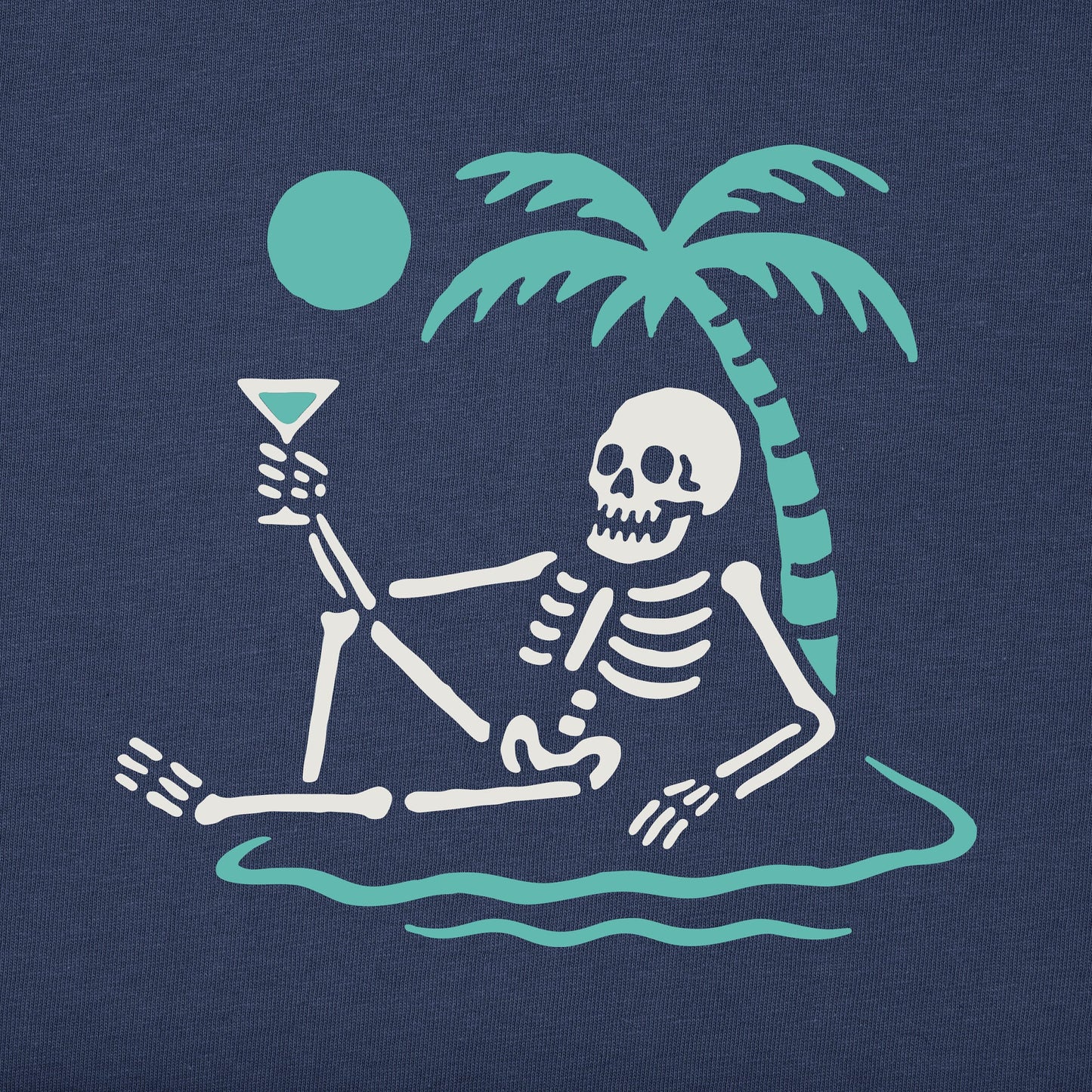 Women's Skeleton Island Short Sleeve Crusher Tee