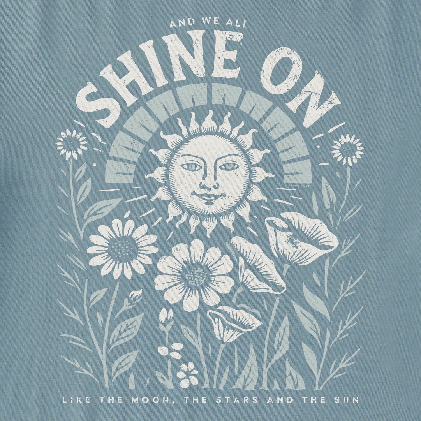 Women's Shine On Sunflowers Long Sleeve Crusher Tee