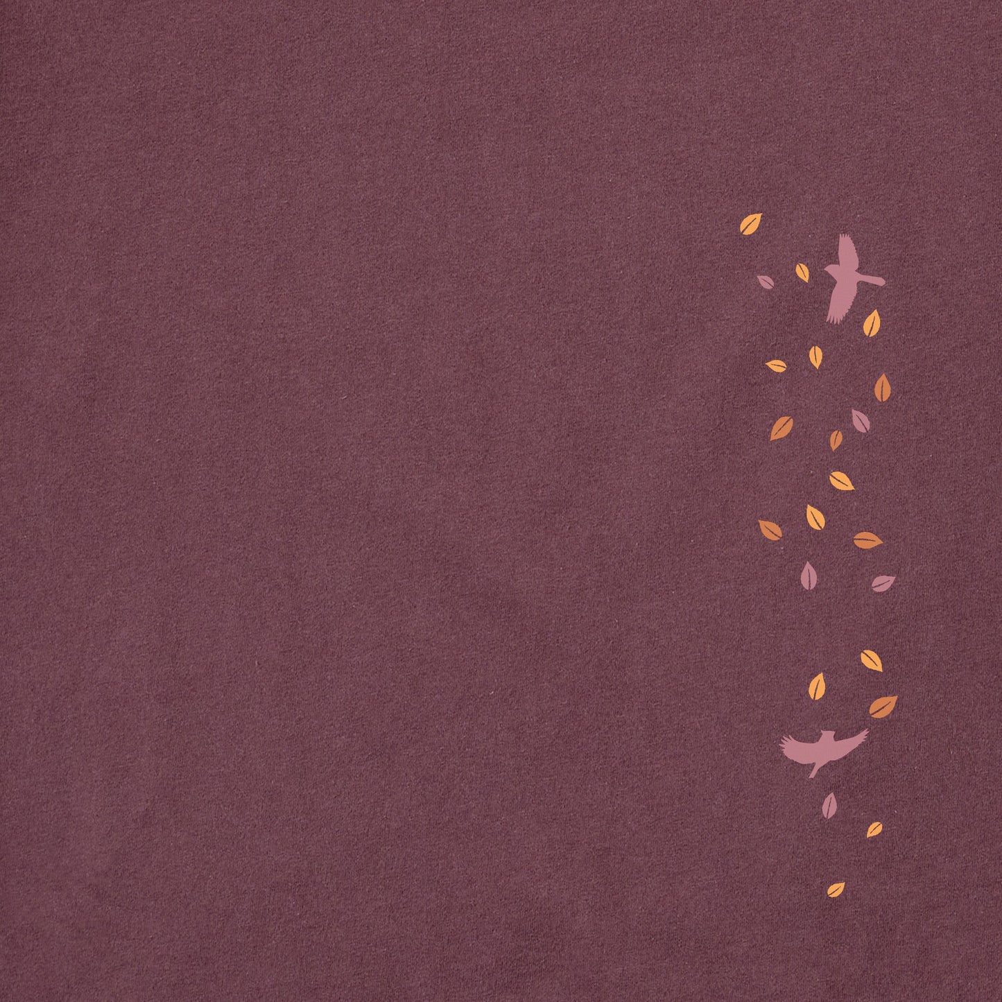 Women's Autumn Tree Leaves Long Sleeve Crusher Tee