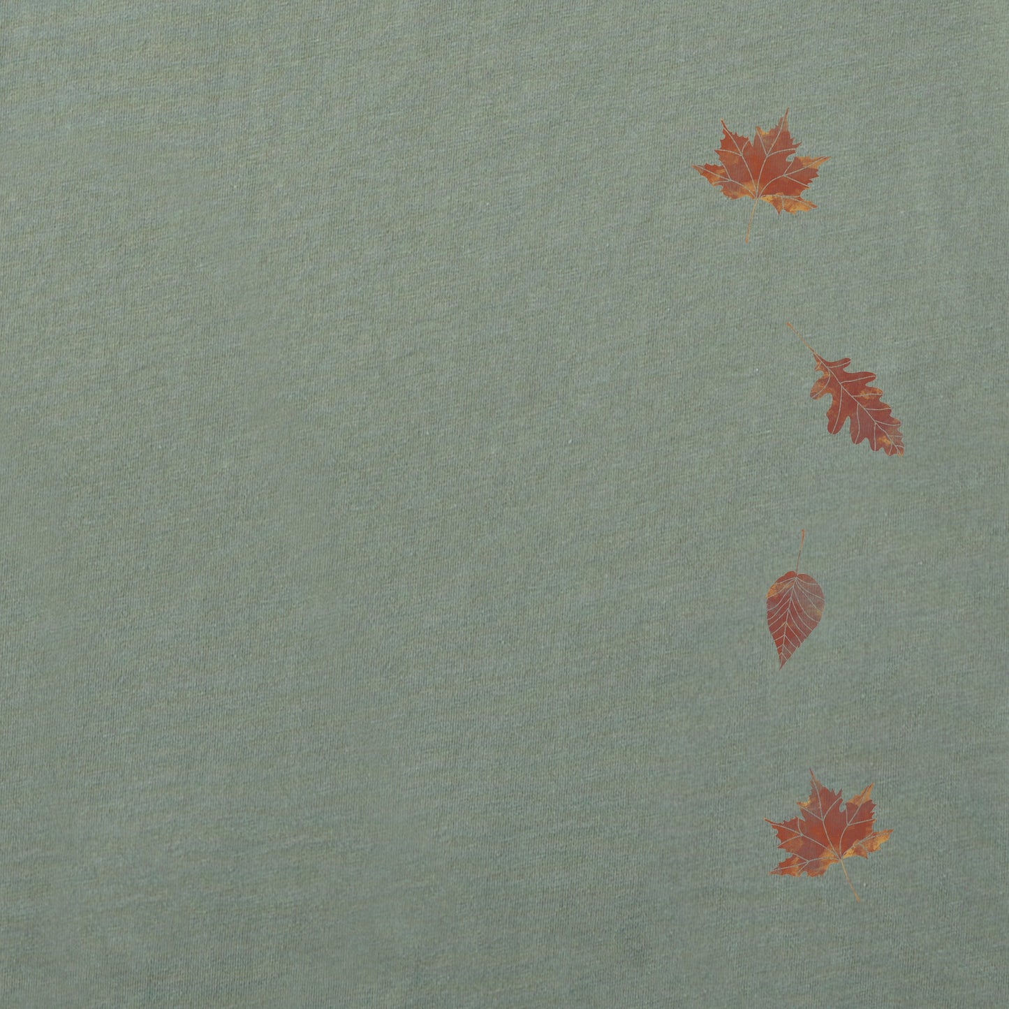 Women's Cascading Watercolor Leaves Long Sleeve Crusher Tee