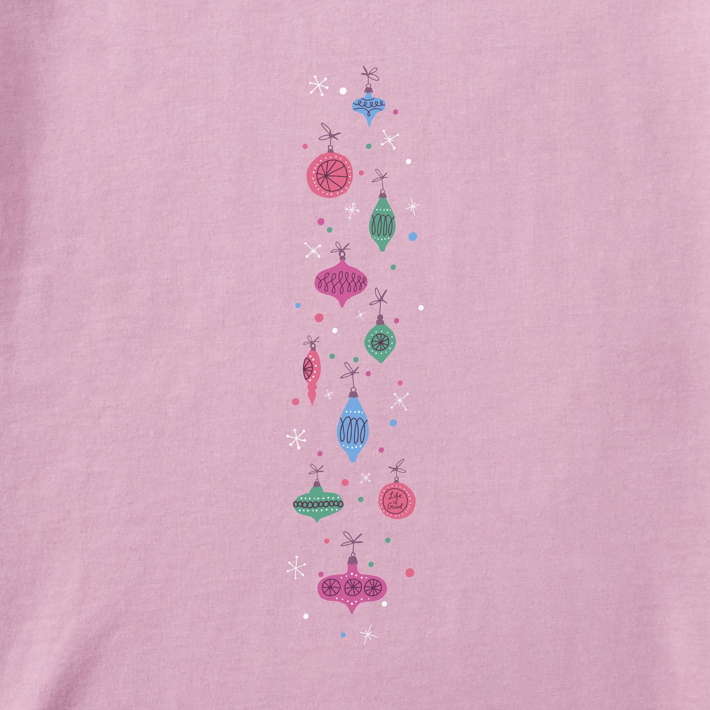 Women's Retro Ornament Sleeve Long Sleeve Crusher Tee