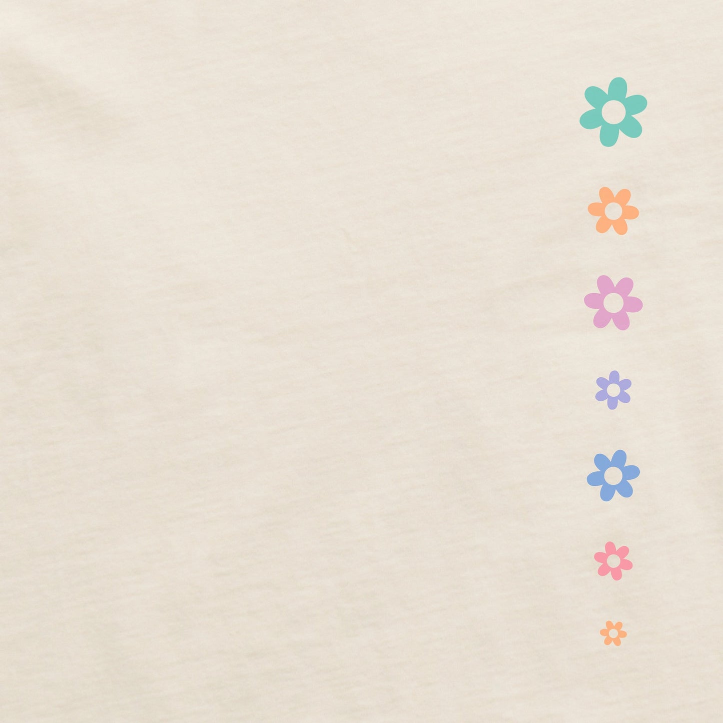 Women's Daisy Circle Psychedelic Long Sleeve Crusher Boxy Tee