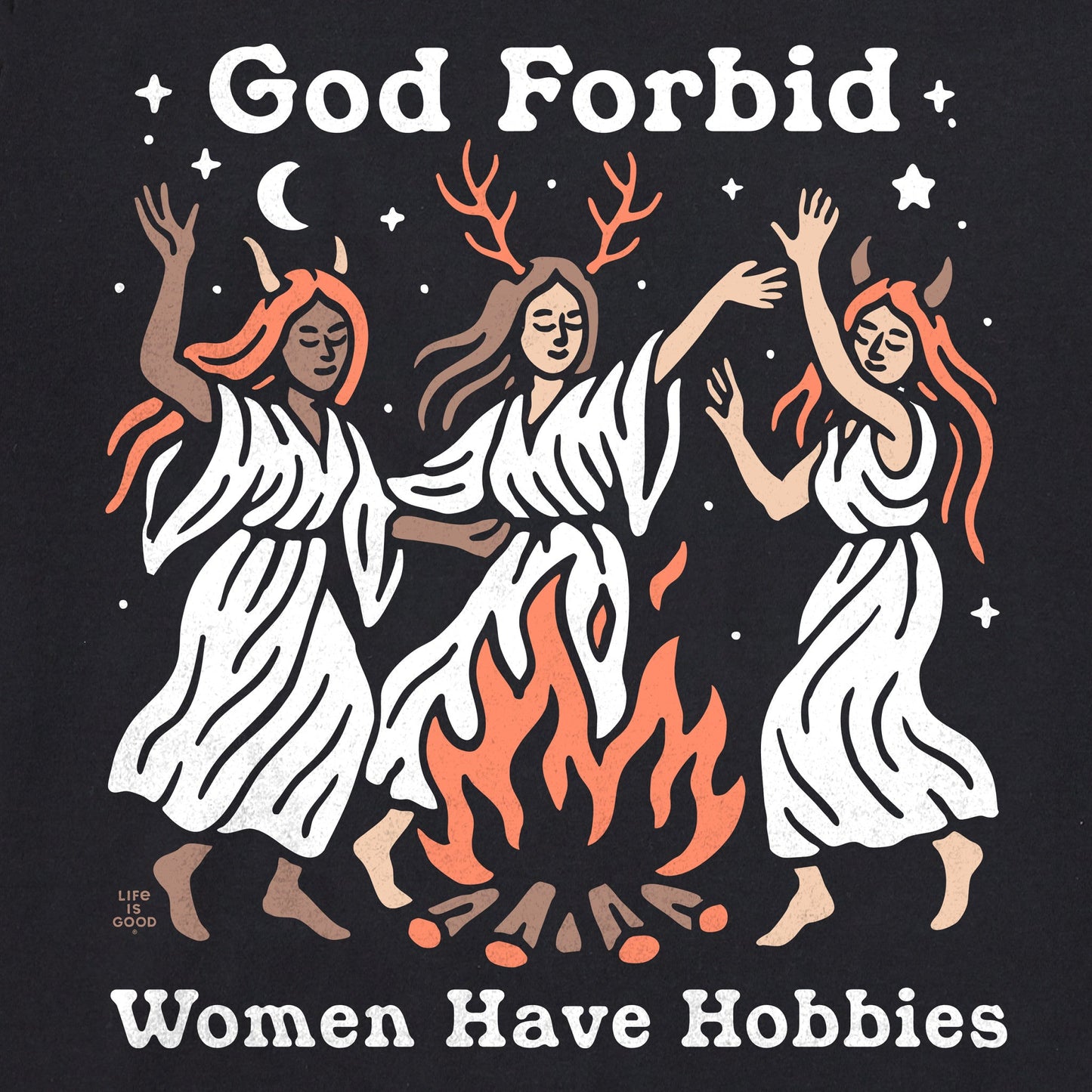 Women's Bonfire Hobbies Short Sleeve Crusher Tee