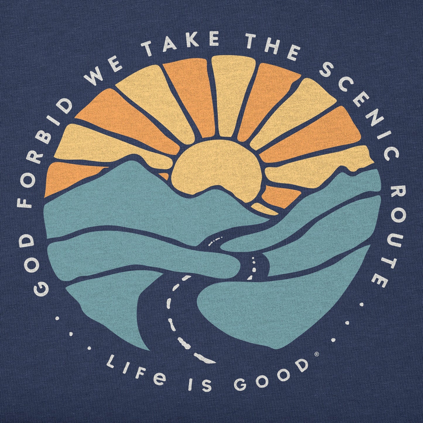 Men's God Forbid Scenic Route Short Sleeve Crusher Tee