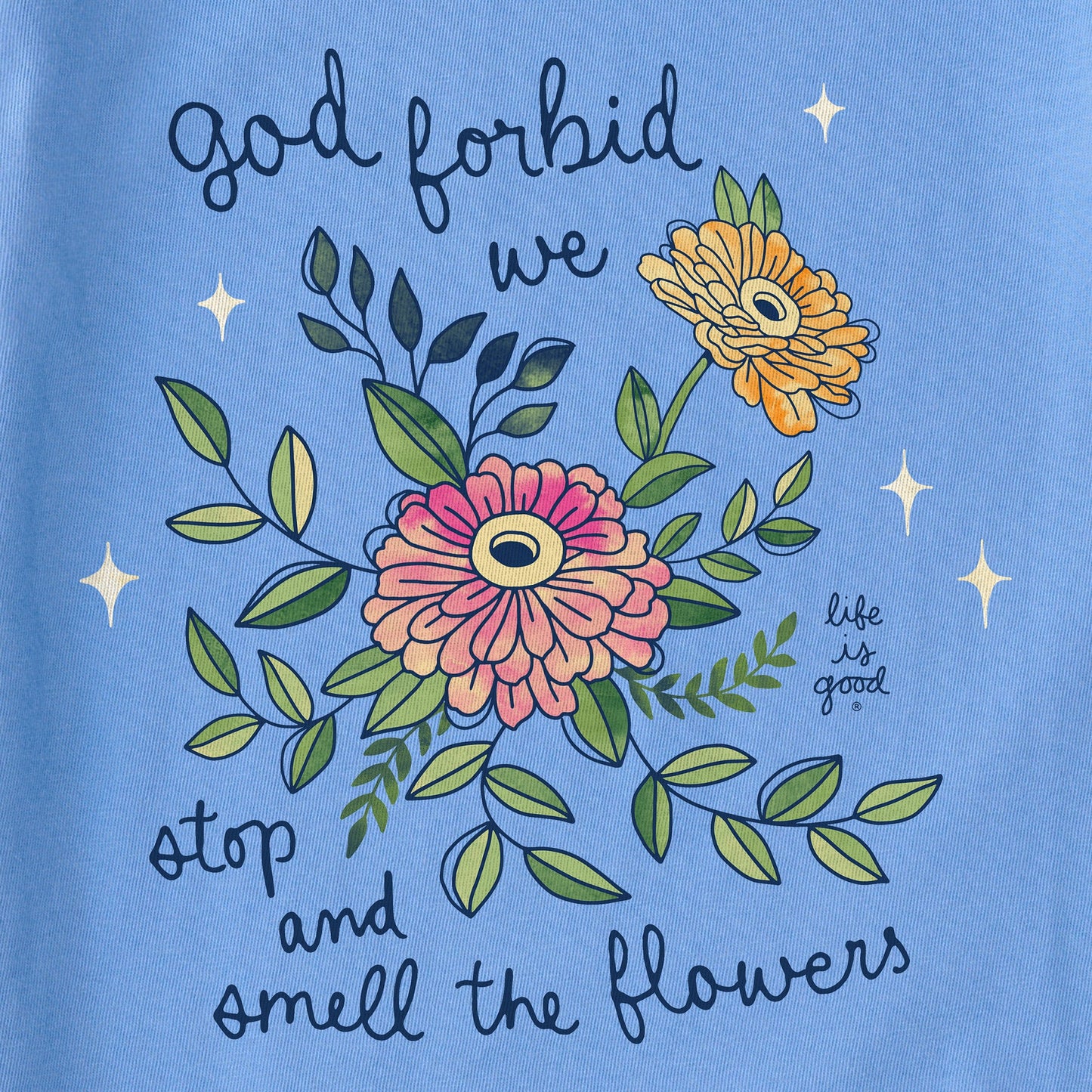 Women's God Forbid Flowers Short Sleeve Crusher Tee