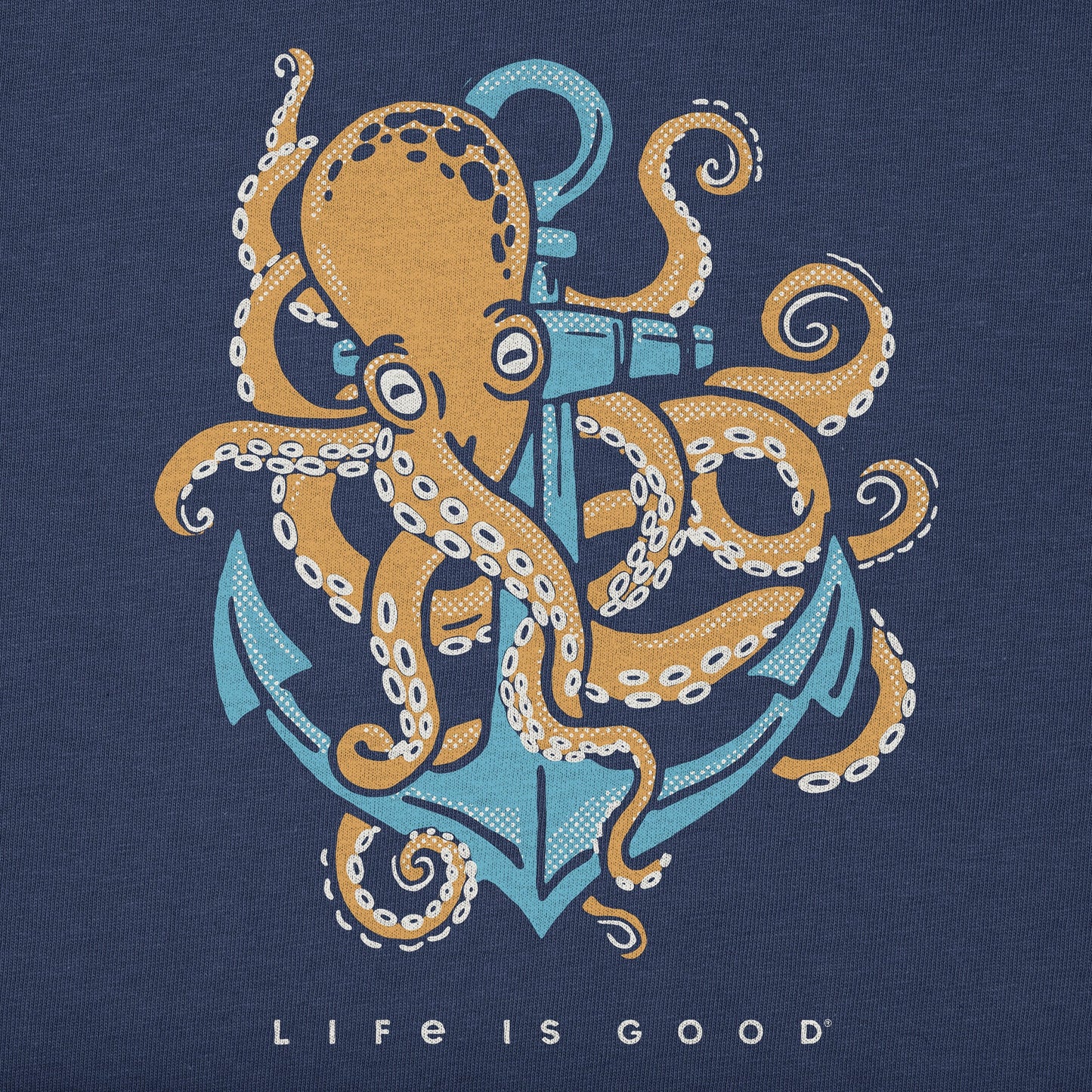 Kids Octopus Anchor Short Sleeve Crusher Tee