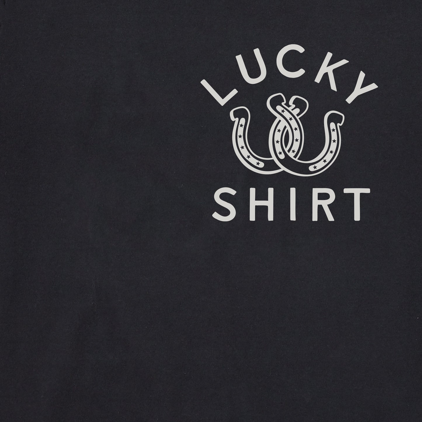 Men's Lucky Horseshoe Shirt Short Sleeve Crusher Tee