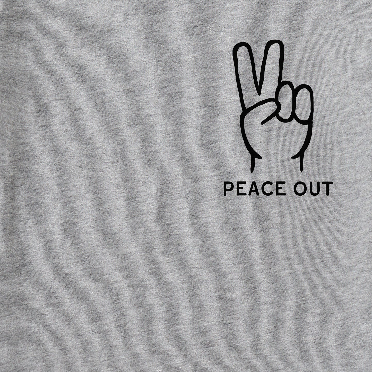 Men's Peace Out Hand Short Sleeve Crusher Tee