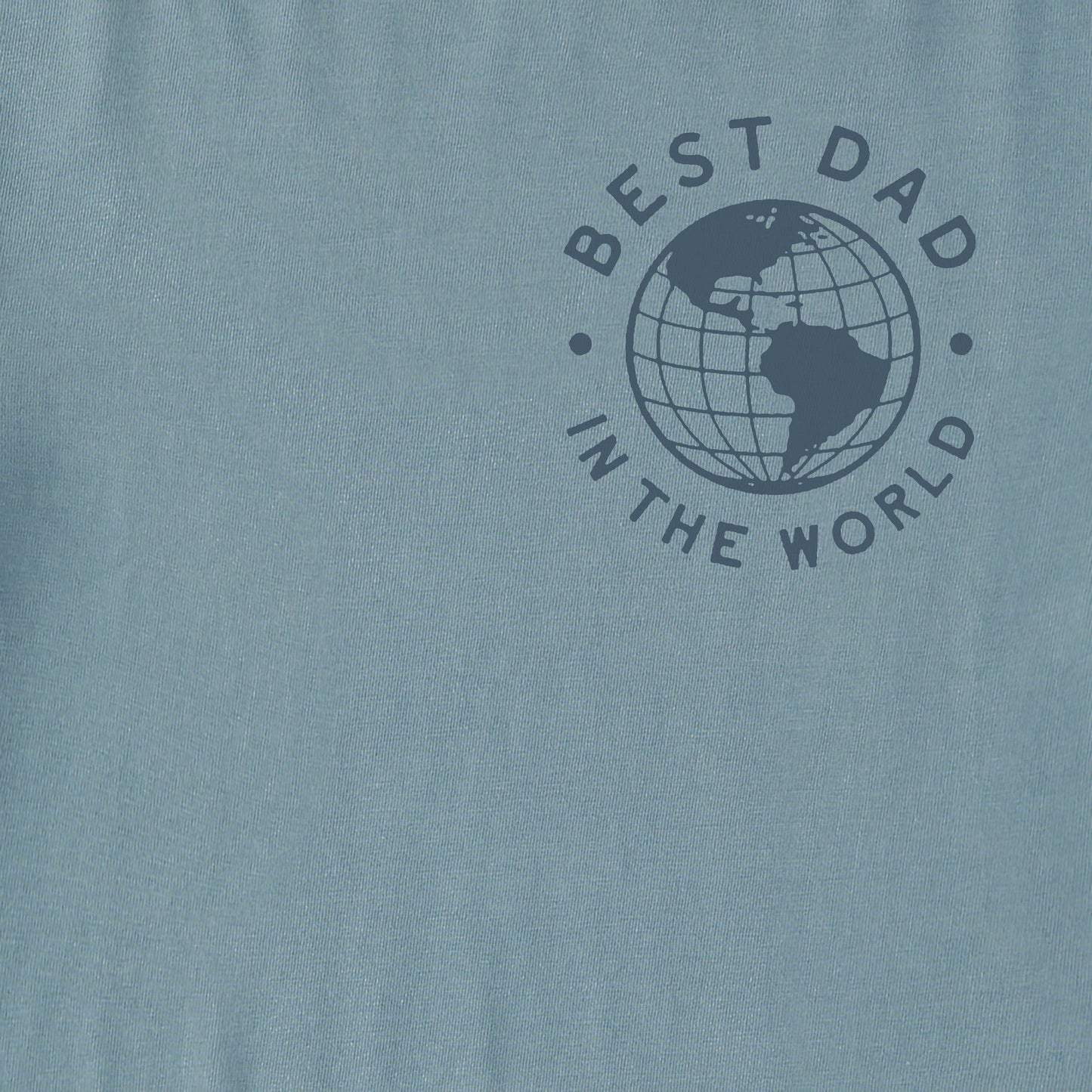Men's Best Dad in the World Long Sleeve Crusher Tee