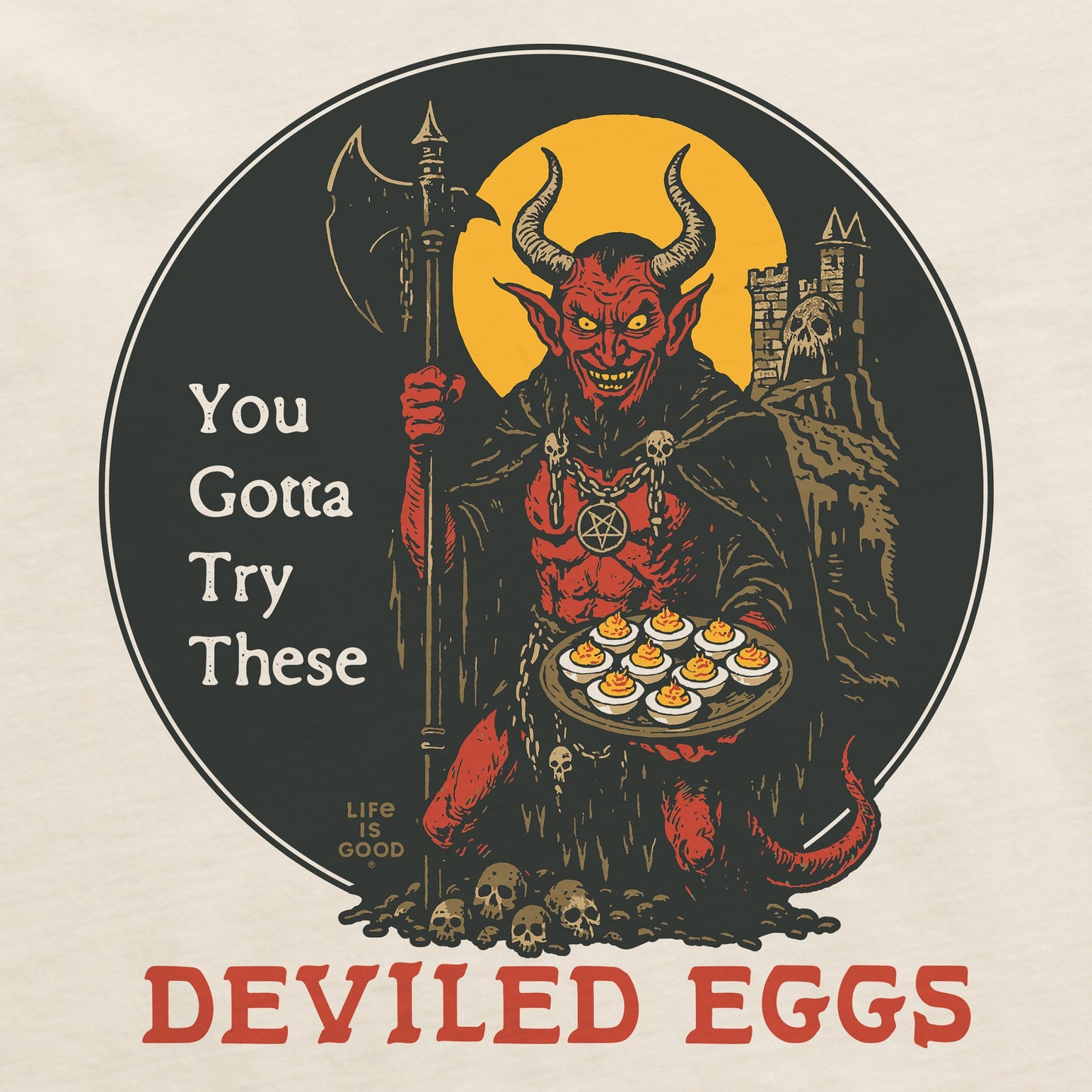 Men's Try These Deviled Eggs Short Sleeve Crusher Tee