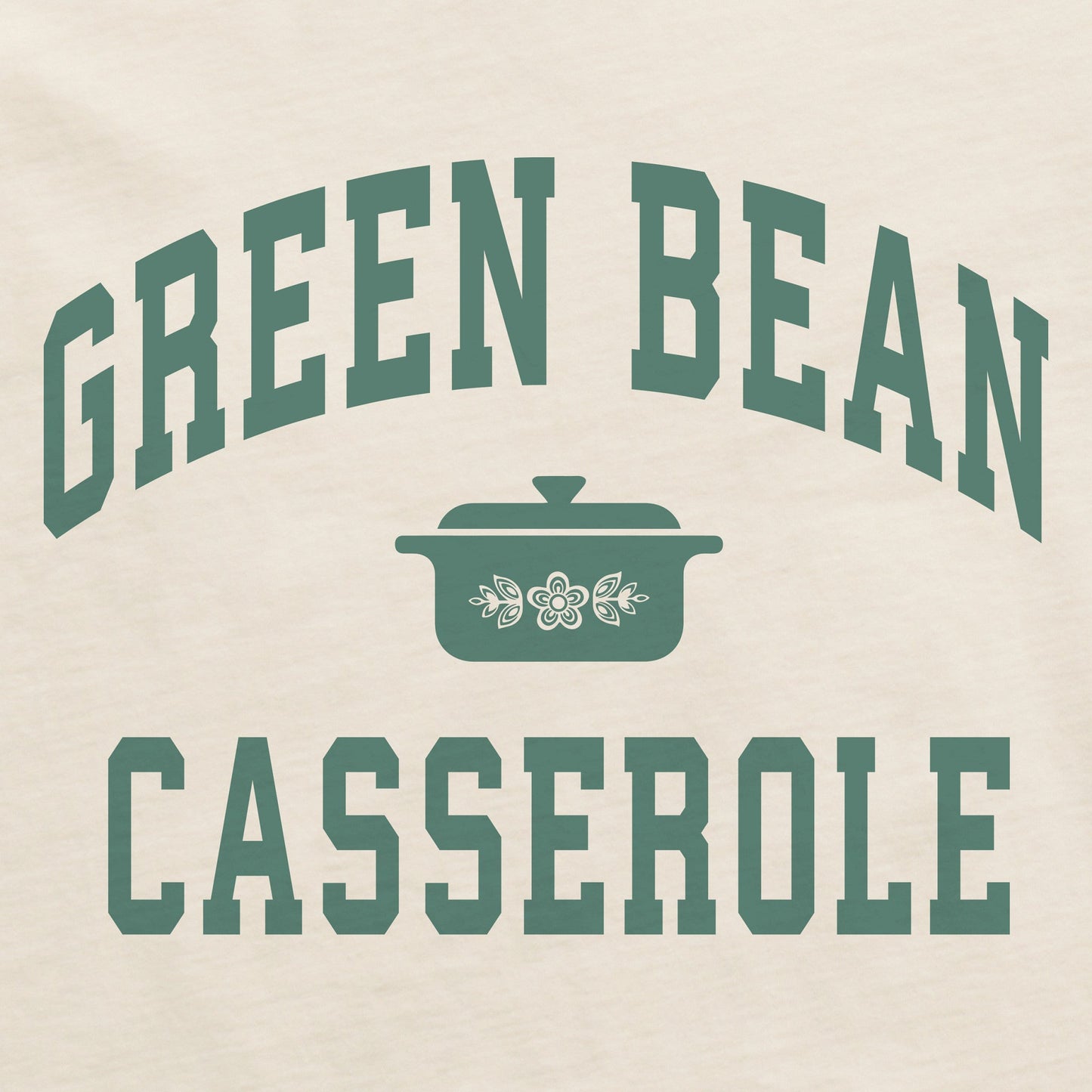 Women's Green Bean Casserole Athletic Arch Long Sleeve Crusher Boxy Tee