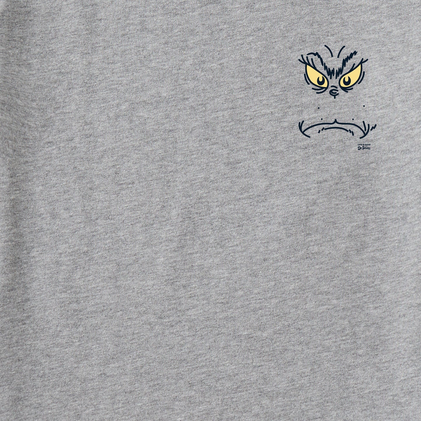 Men's Grinchy Face Mini Short Sleeve Crusher Tee