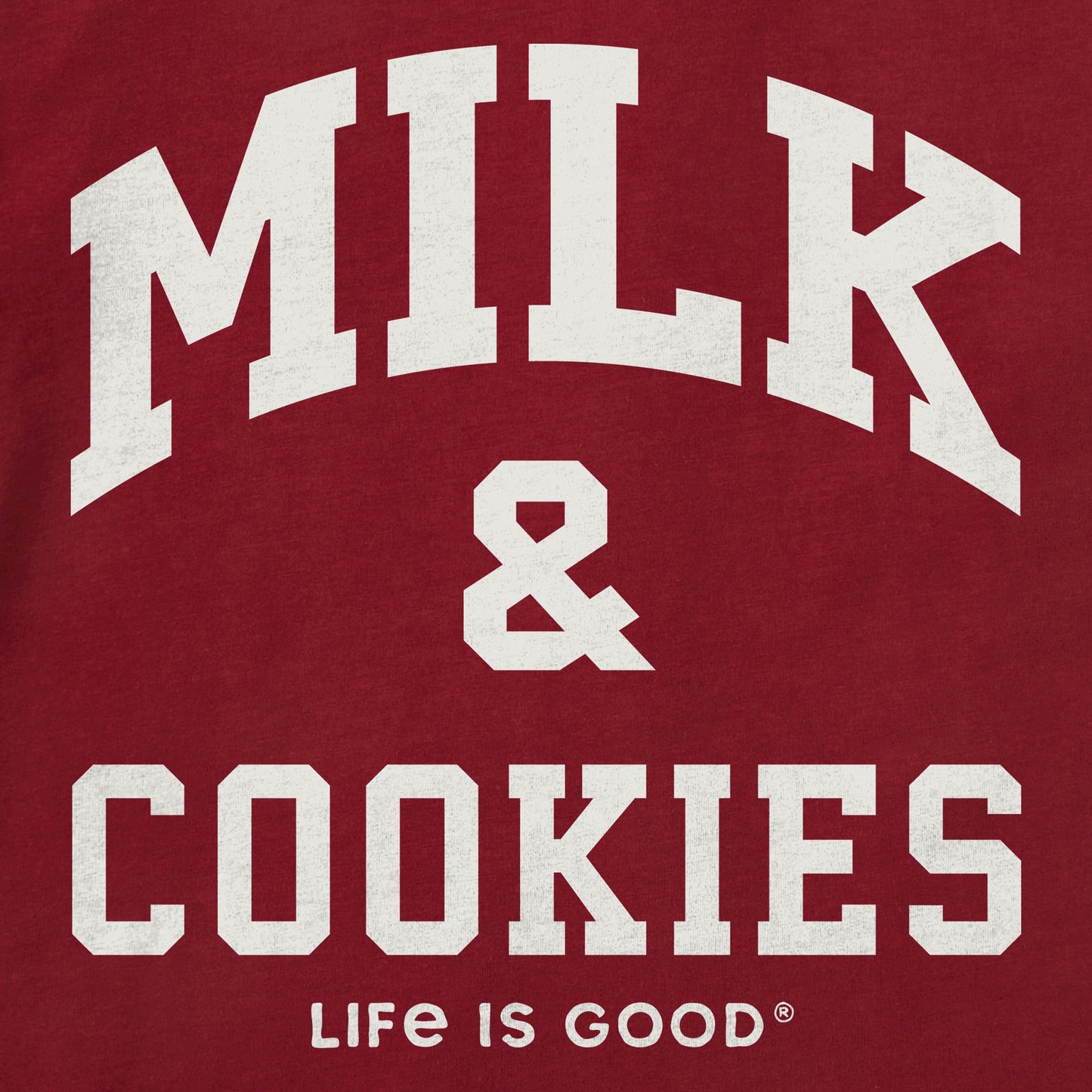 Kids Milk & Cookies Arch Long Sleeve Crusher Tee