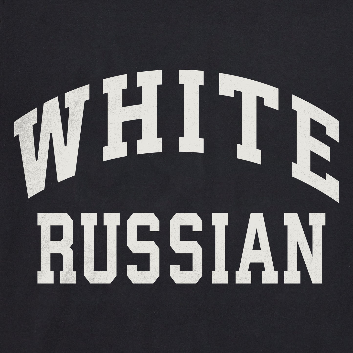 Men's White Russian Long Sleeve Crusher Tee