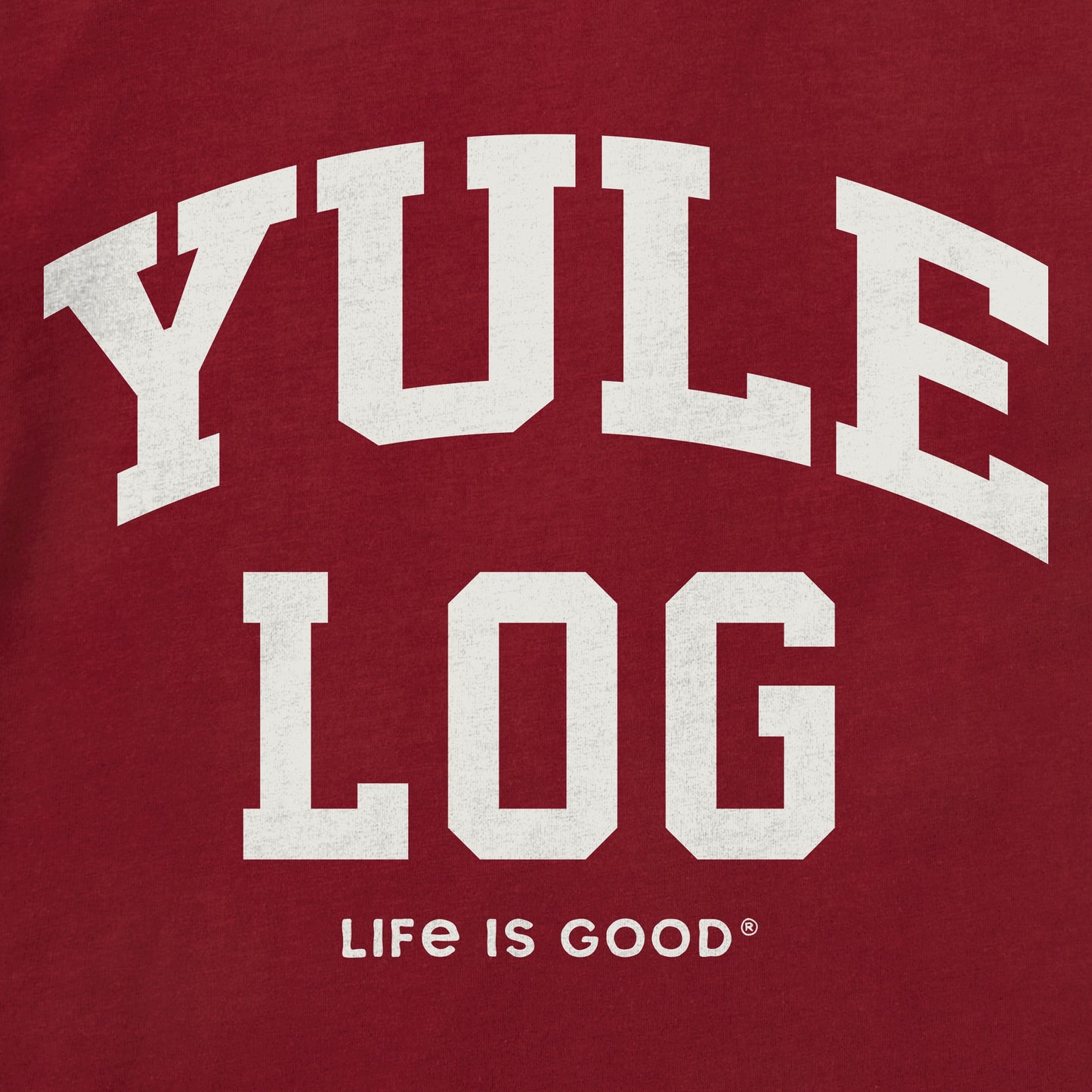 Men's Yule Log Arch Long Sleeve Crusher Tee