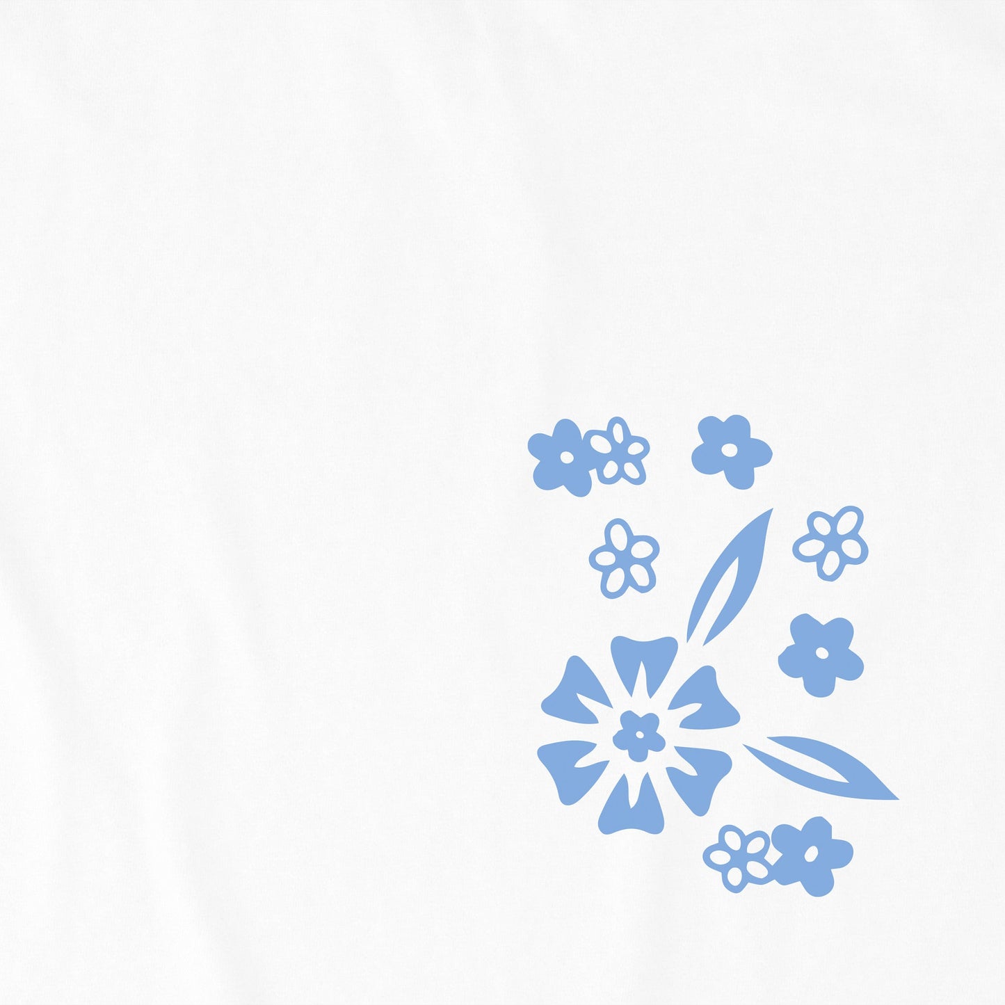 Women's Retro Floral Long Sleeve Crusher Tee