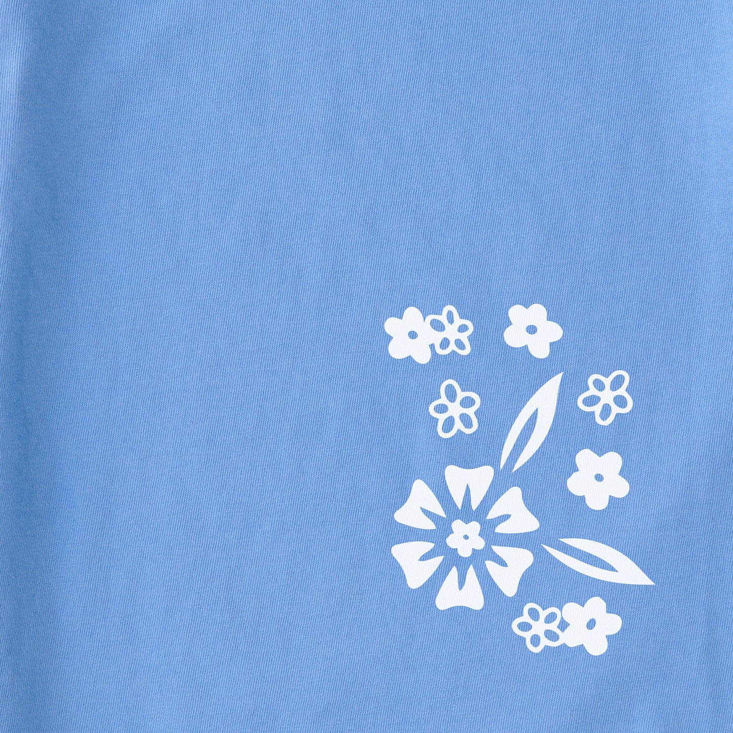 Women's Retro Floral Long Sleeve Crusher Boxy Tee