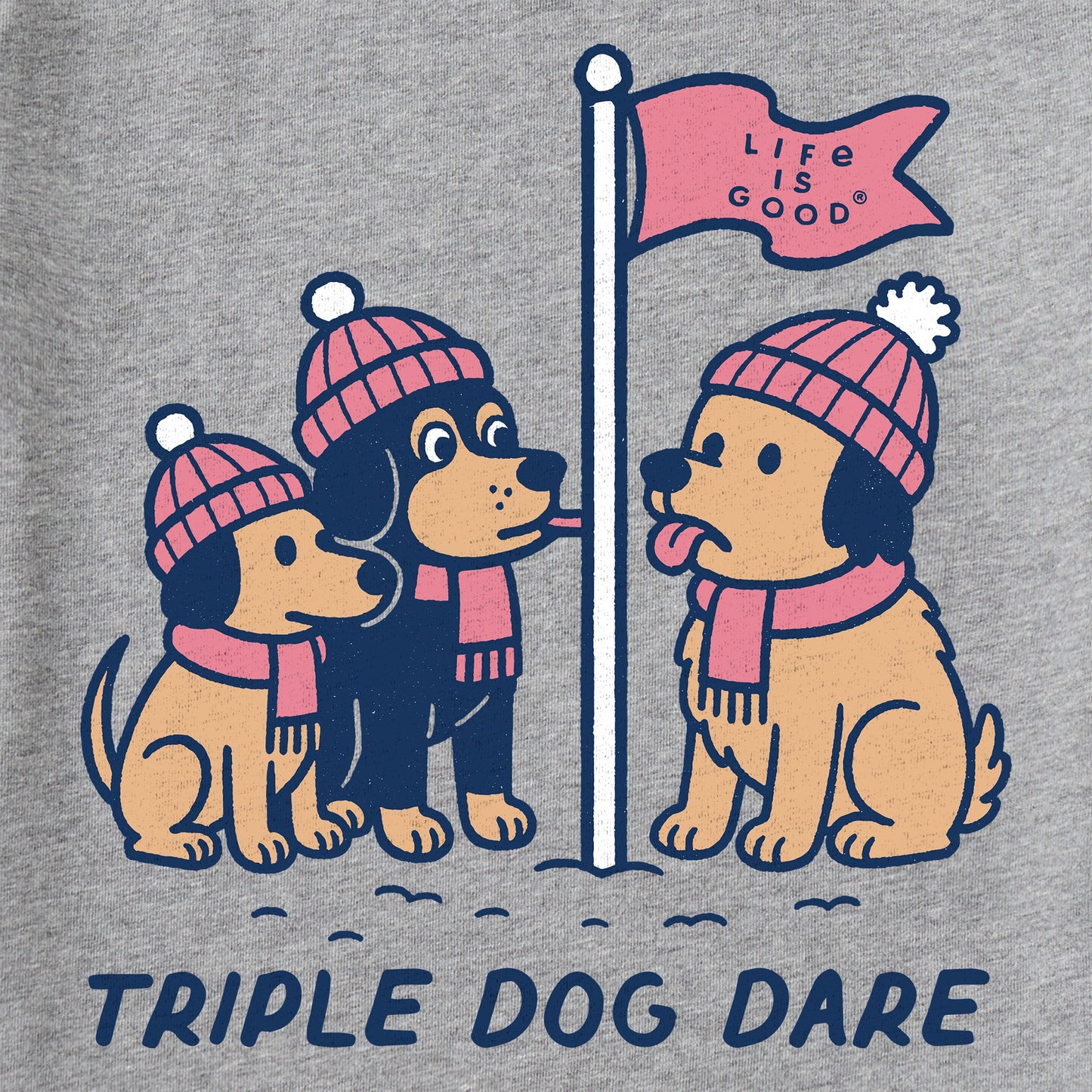 Kids Triple Dog Dare Long Sleeve Crusher Tee