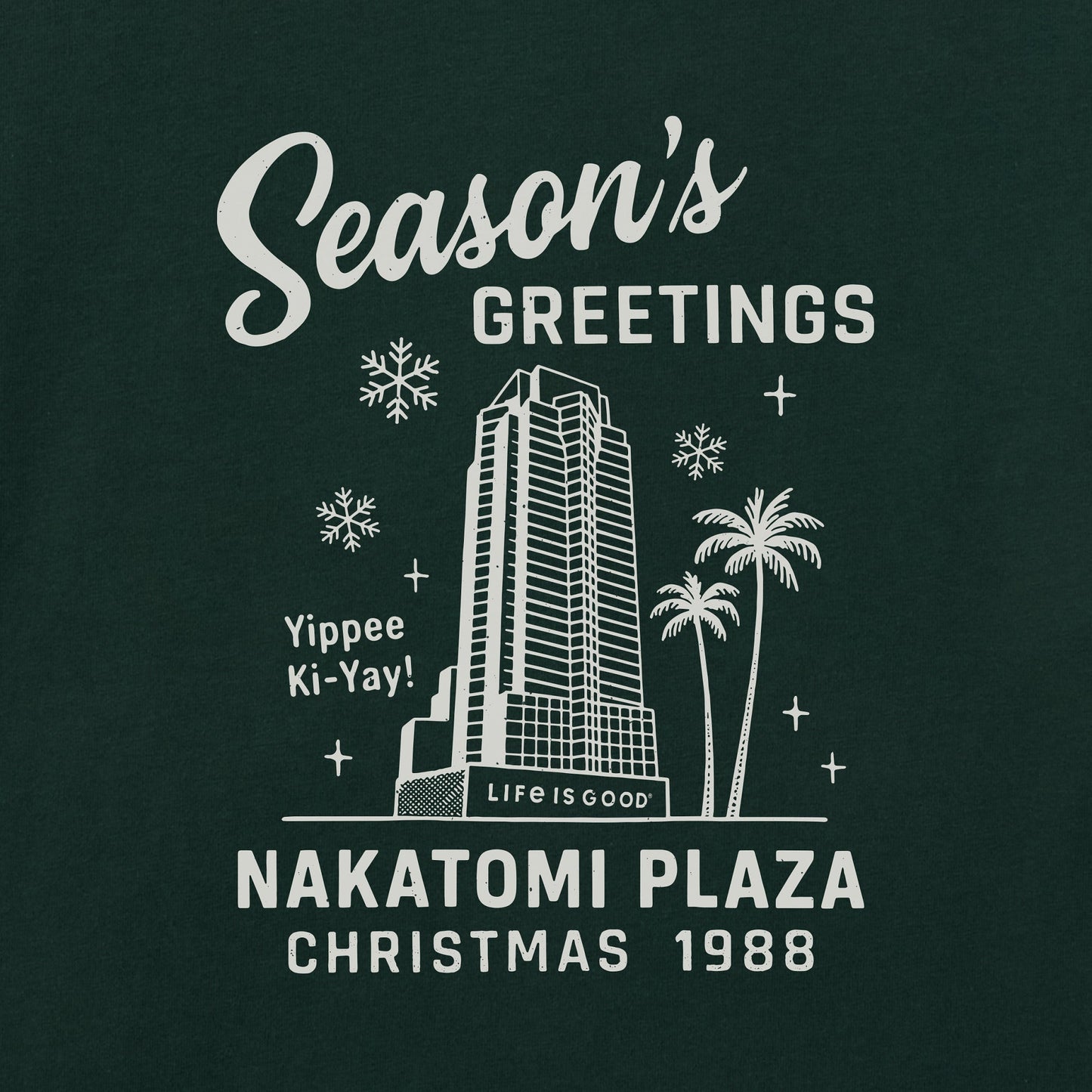 Men's Greetings from Nakatomi Plaza Short Sleeve Crusher Tee