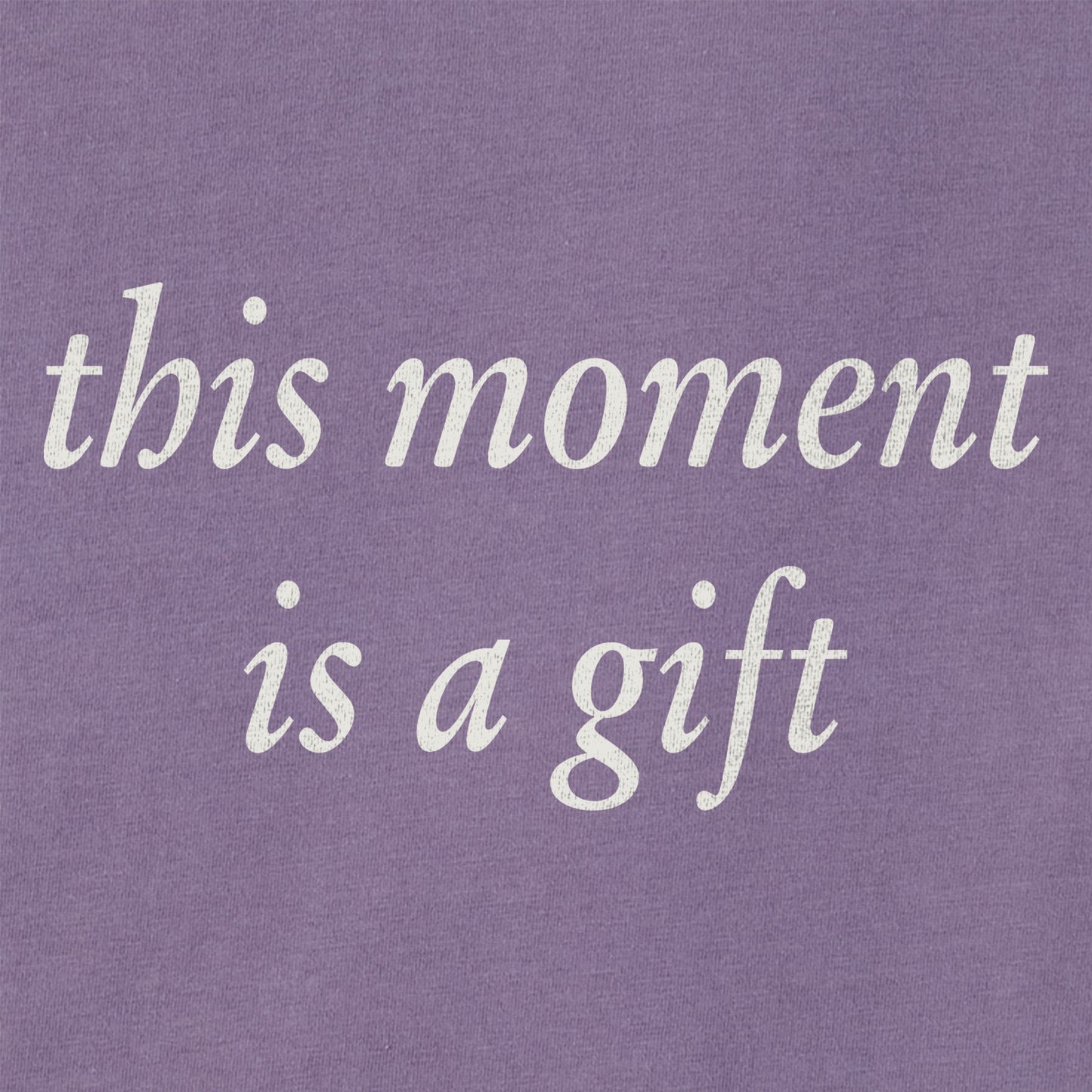 Women's This Moment is a Gift Long Sleeve Crusher Vee