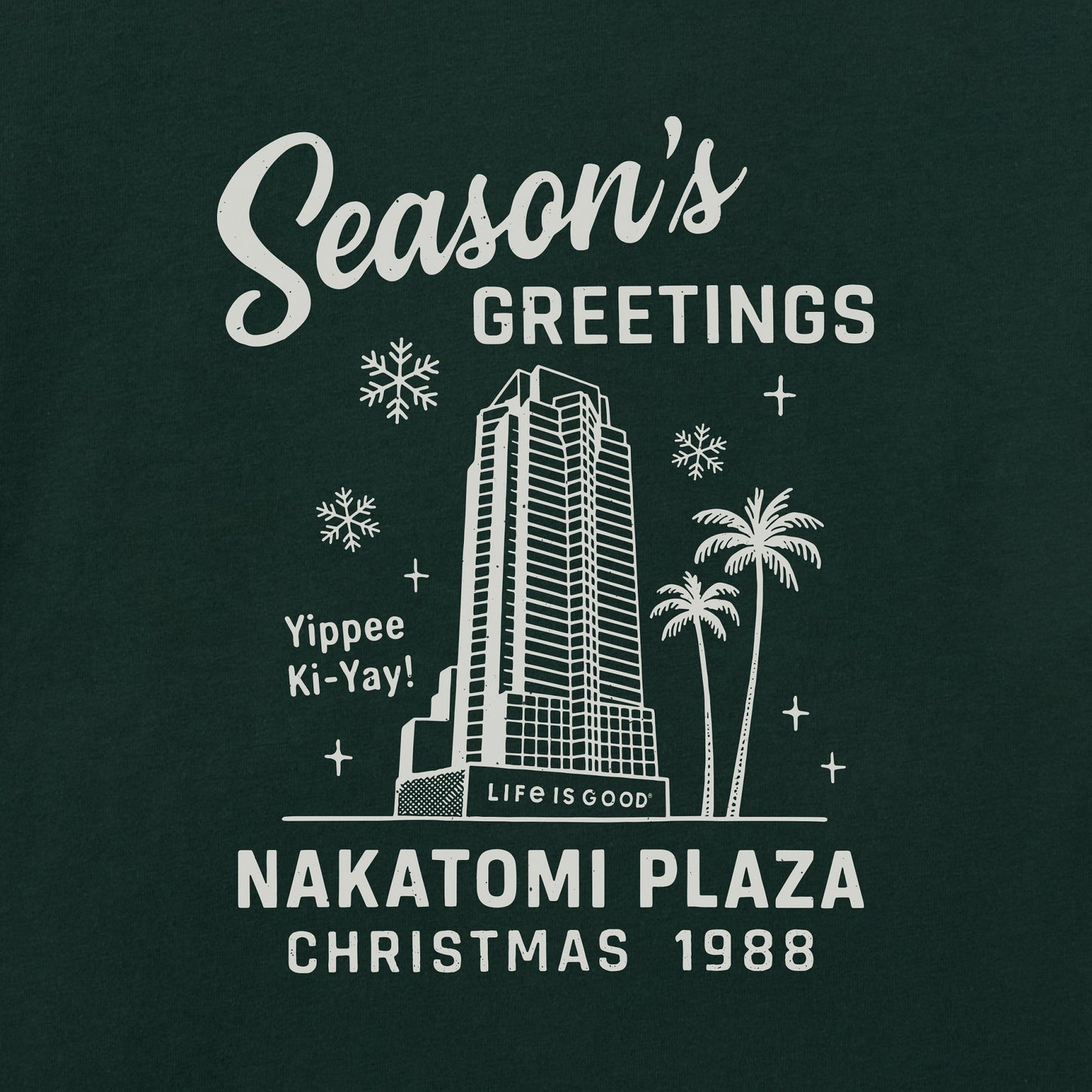 Women's Greetings from Nakatomi Plaza Long Sleeve Crusher Tee