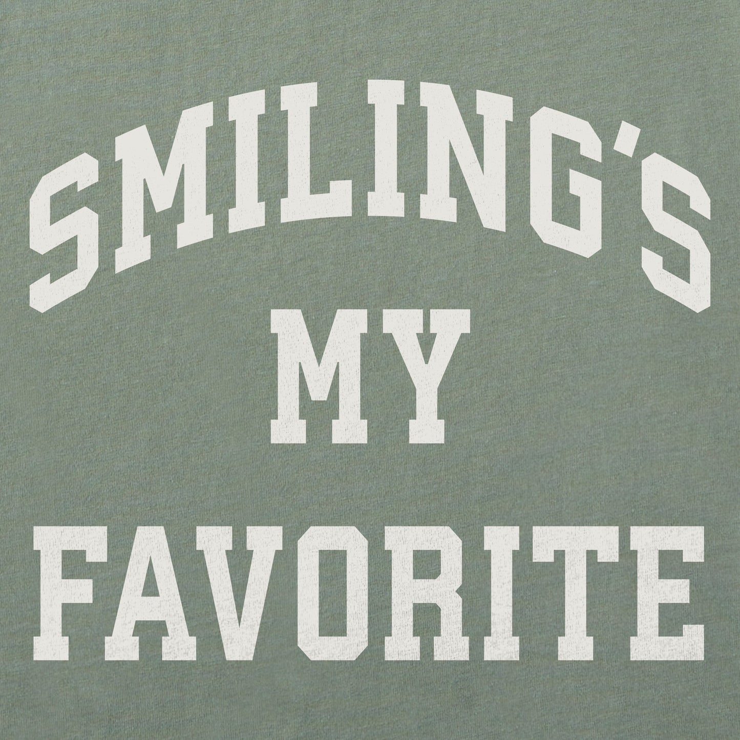 Women's Smiling's My Favorite Arch Long Sleeve Crusher Tee
