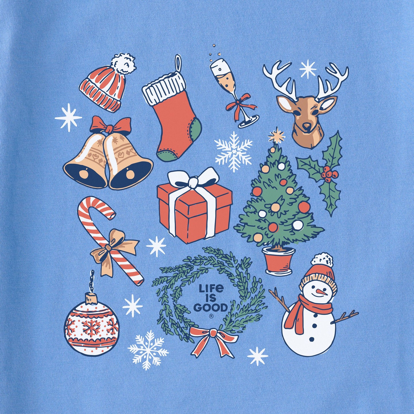 Women's Christmas Stuff Long Sleeve Crusher Tee