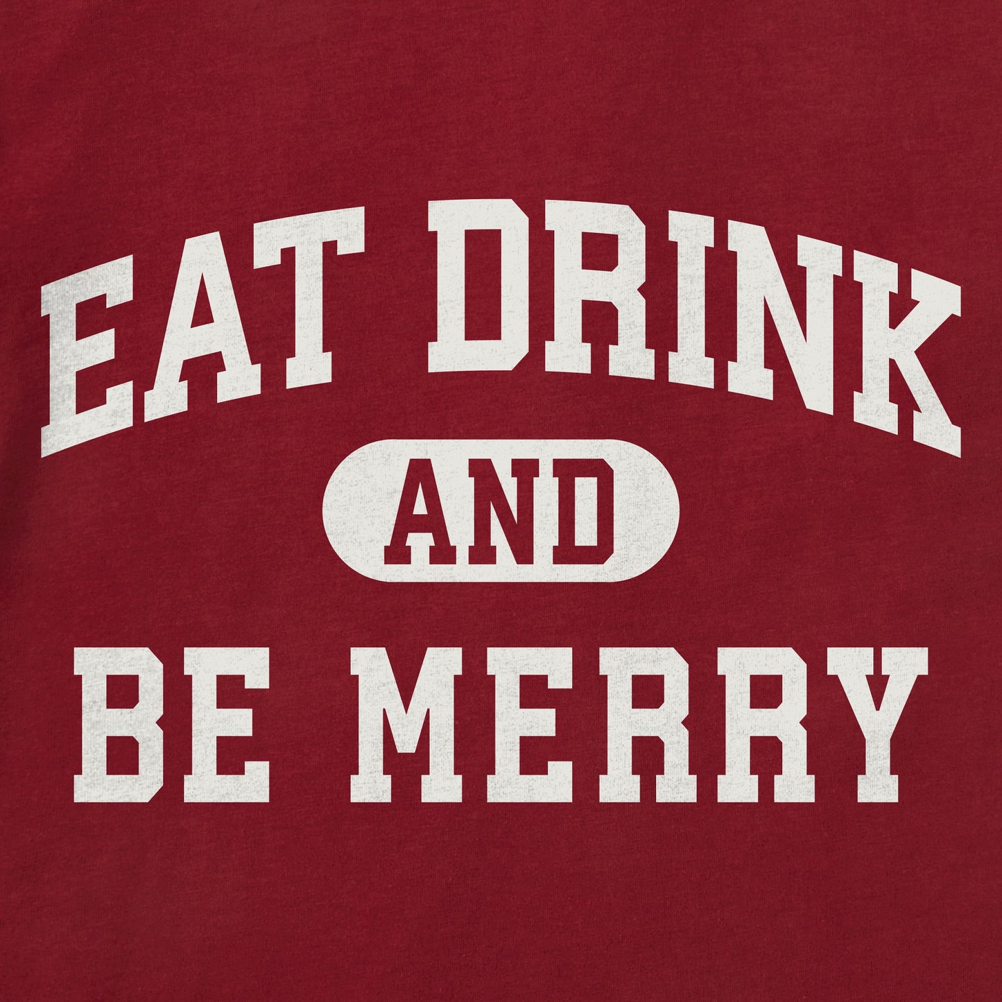 Women's Eat Drink and Be Merry Arch Short Sleeve Crusher Tee
