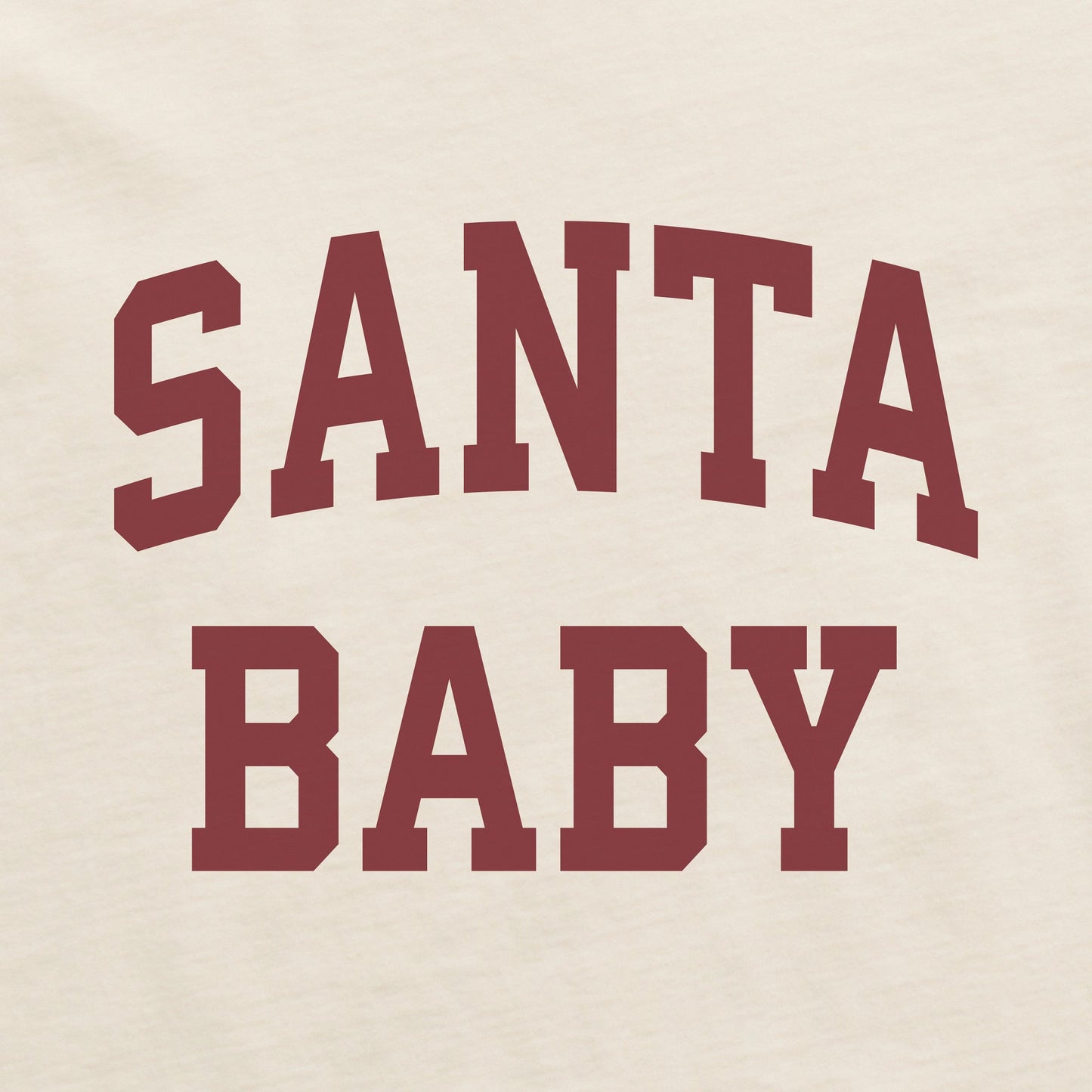 Women's Santa Baby Arch Short Sleeve Crusher Boxy Tee