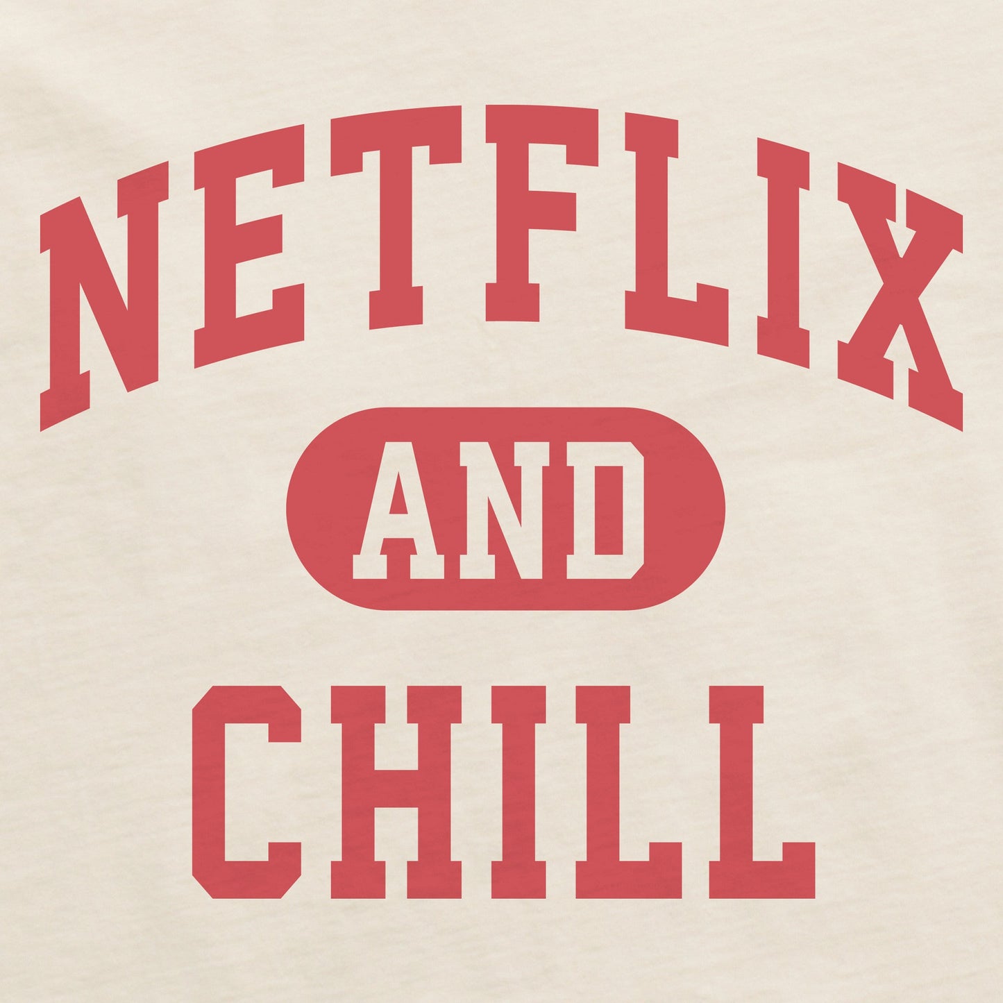 Women's Netflix and Chill Arch Short Sleeve Crusher Boxy Tee
