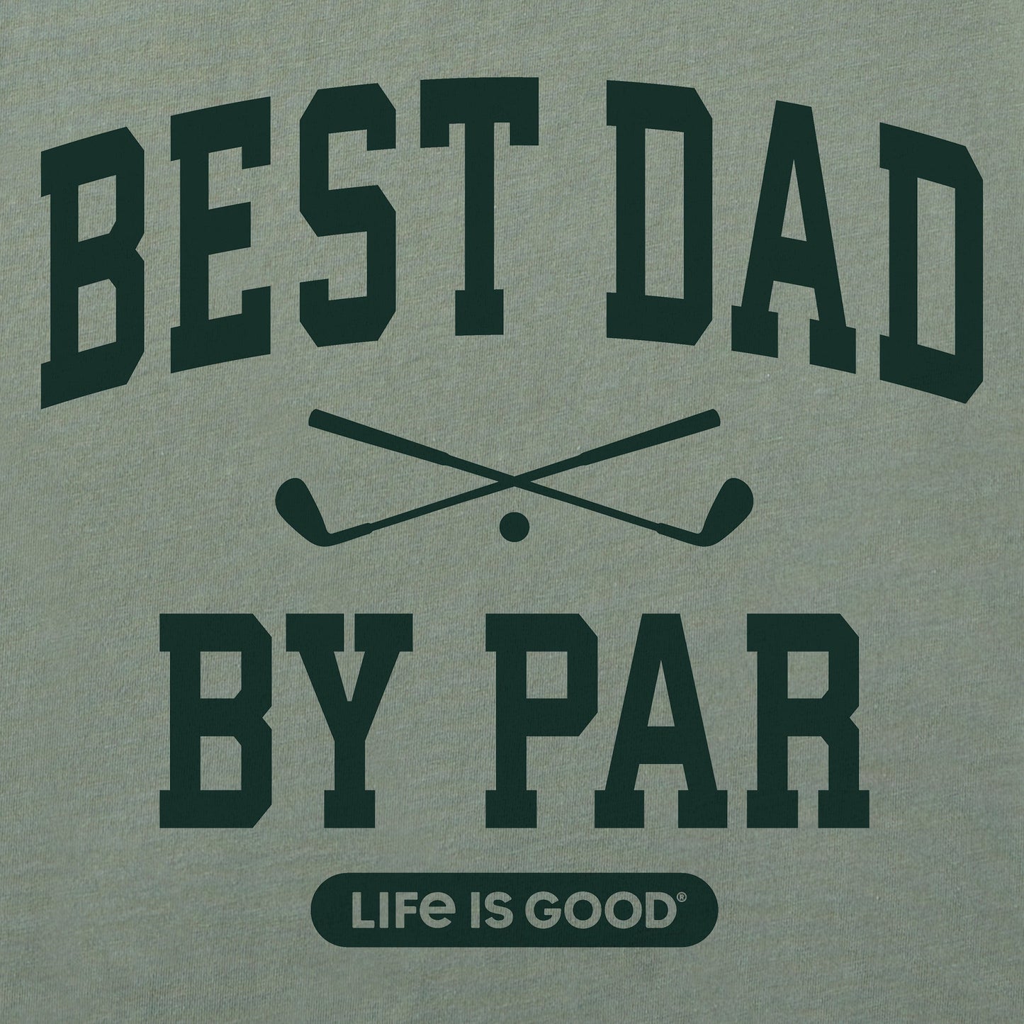 Men's Best Dad by Par Arch Long Sleeve Crusher Tee
