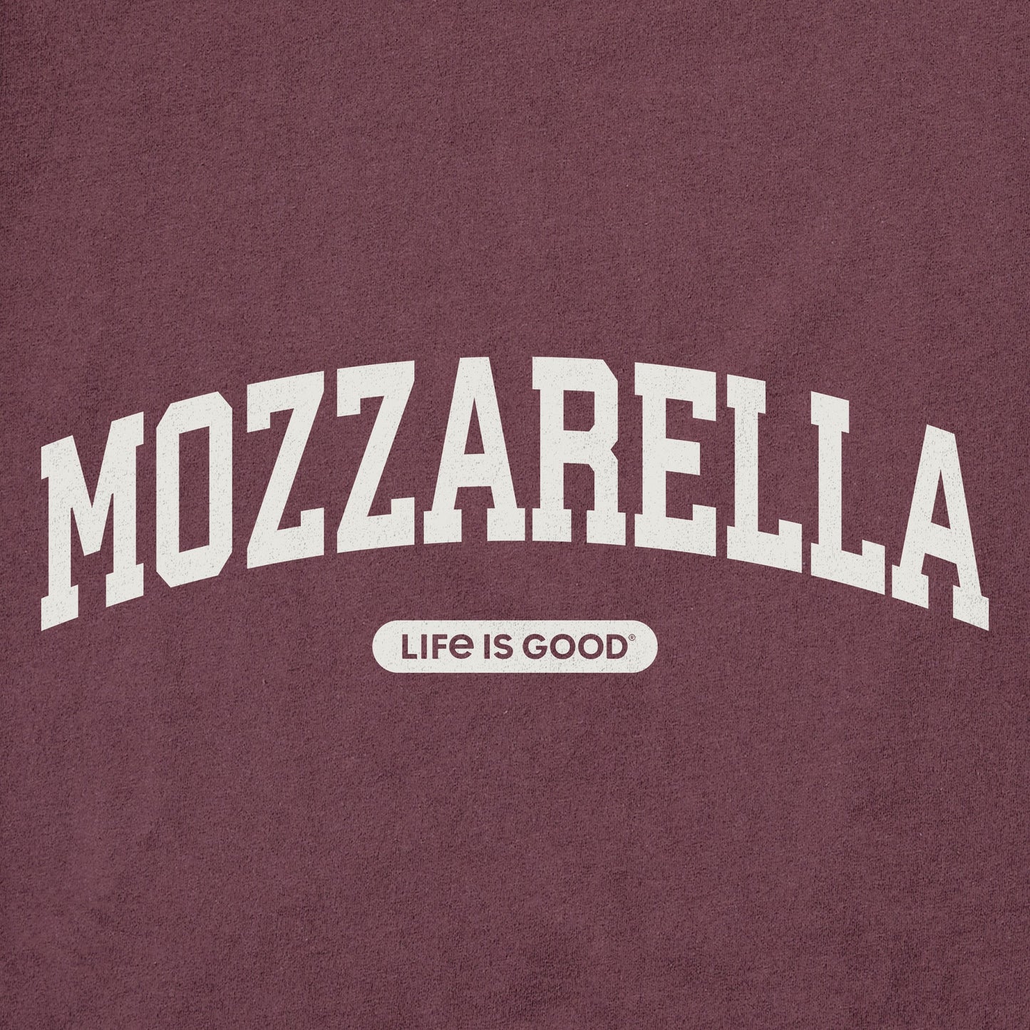 Men's Mozzarella Arch Long Sleeve Crusher Tee