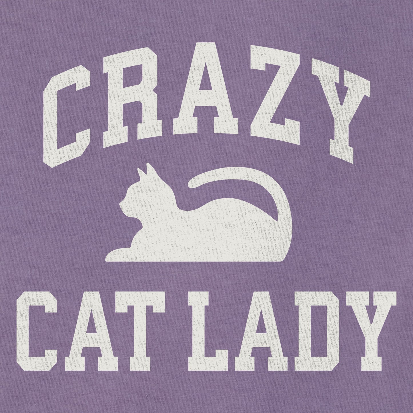 Women's Crazy Cat Lady Arch Short Sleeve Crusher Tee