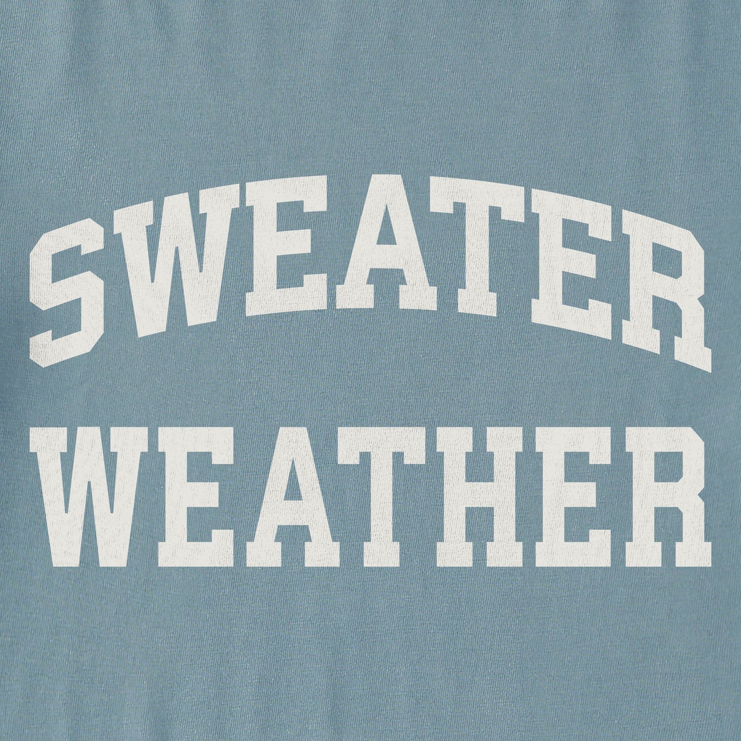 Women's Sweater Weather Arch Long Sleeve Crusher Boxy Tee